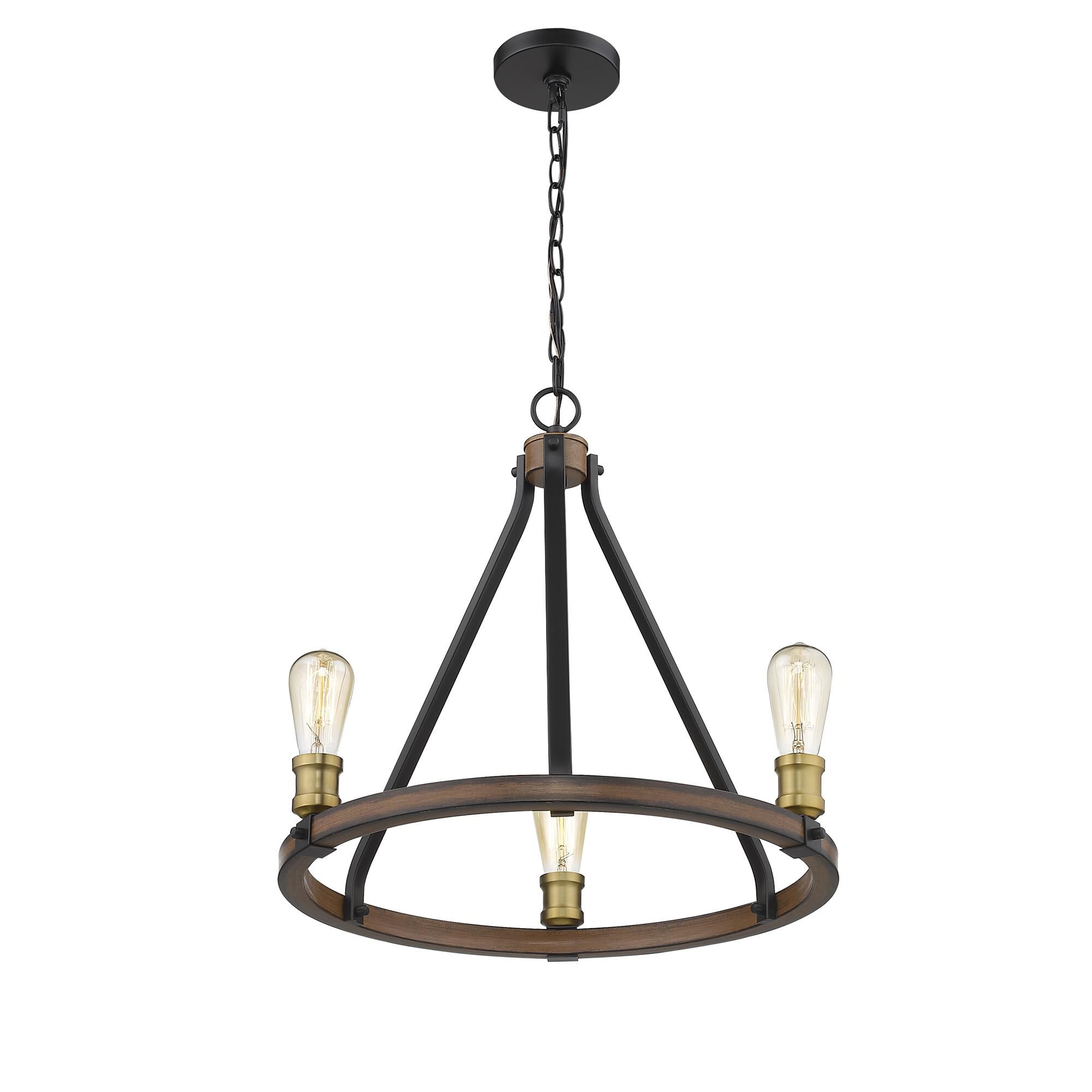 Kirkland 20 Inch 3 Light Mini Chandelier by Z-Lite