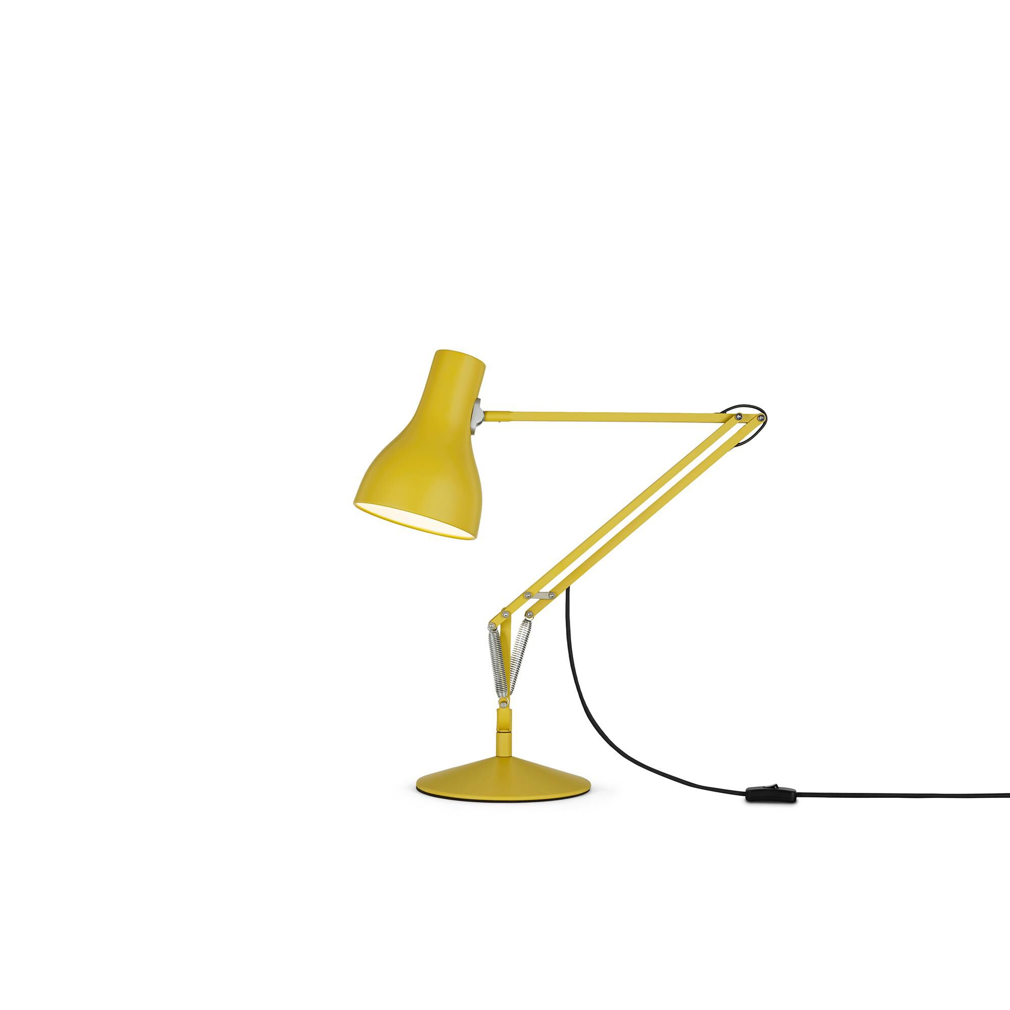 Shown in Yellow Ochre finish and Aluminum shade