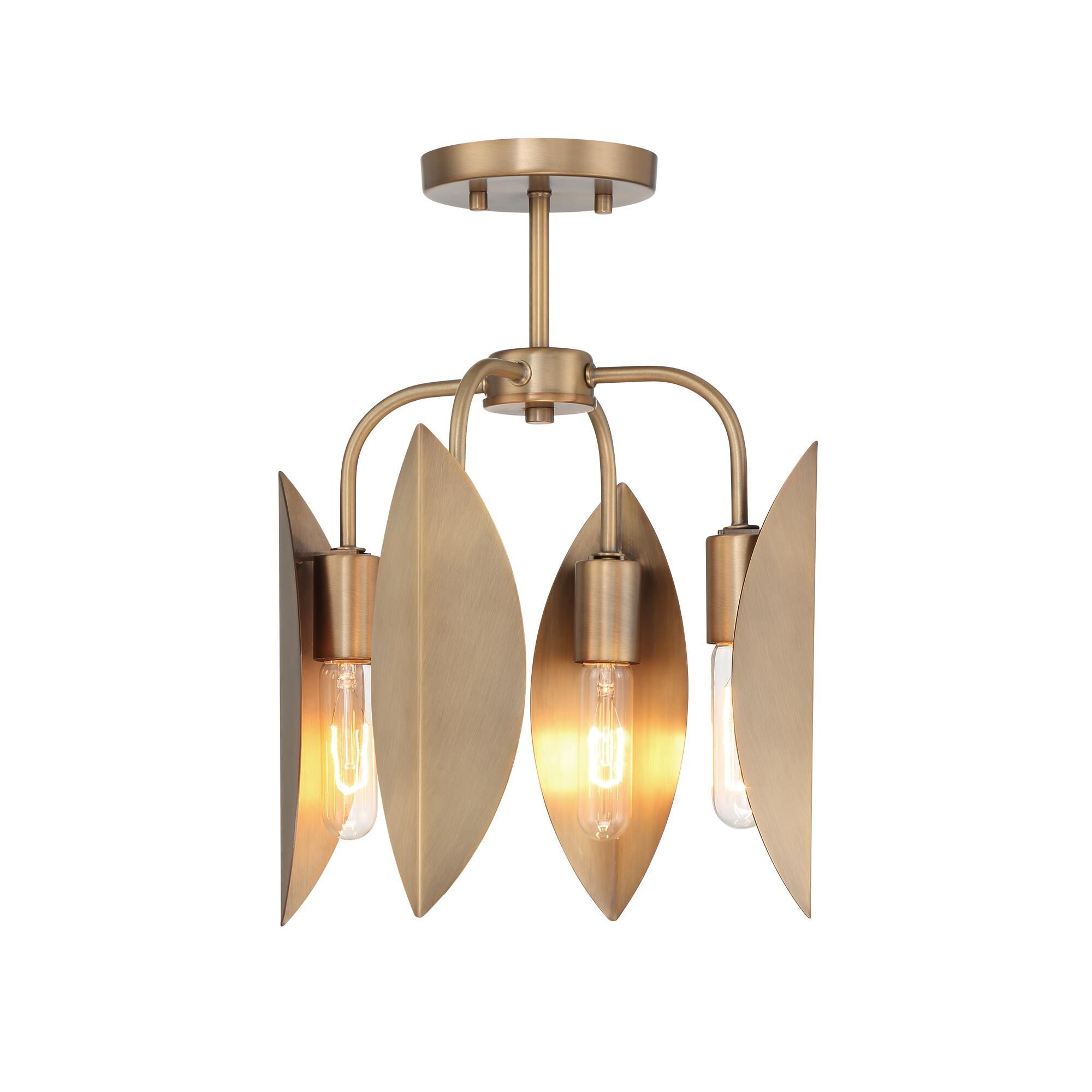 Eden 12 Inch 4 Light Semi Flush Mount by Designers Fountain