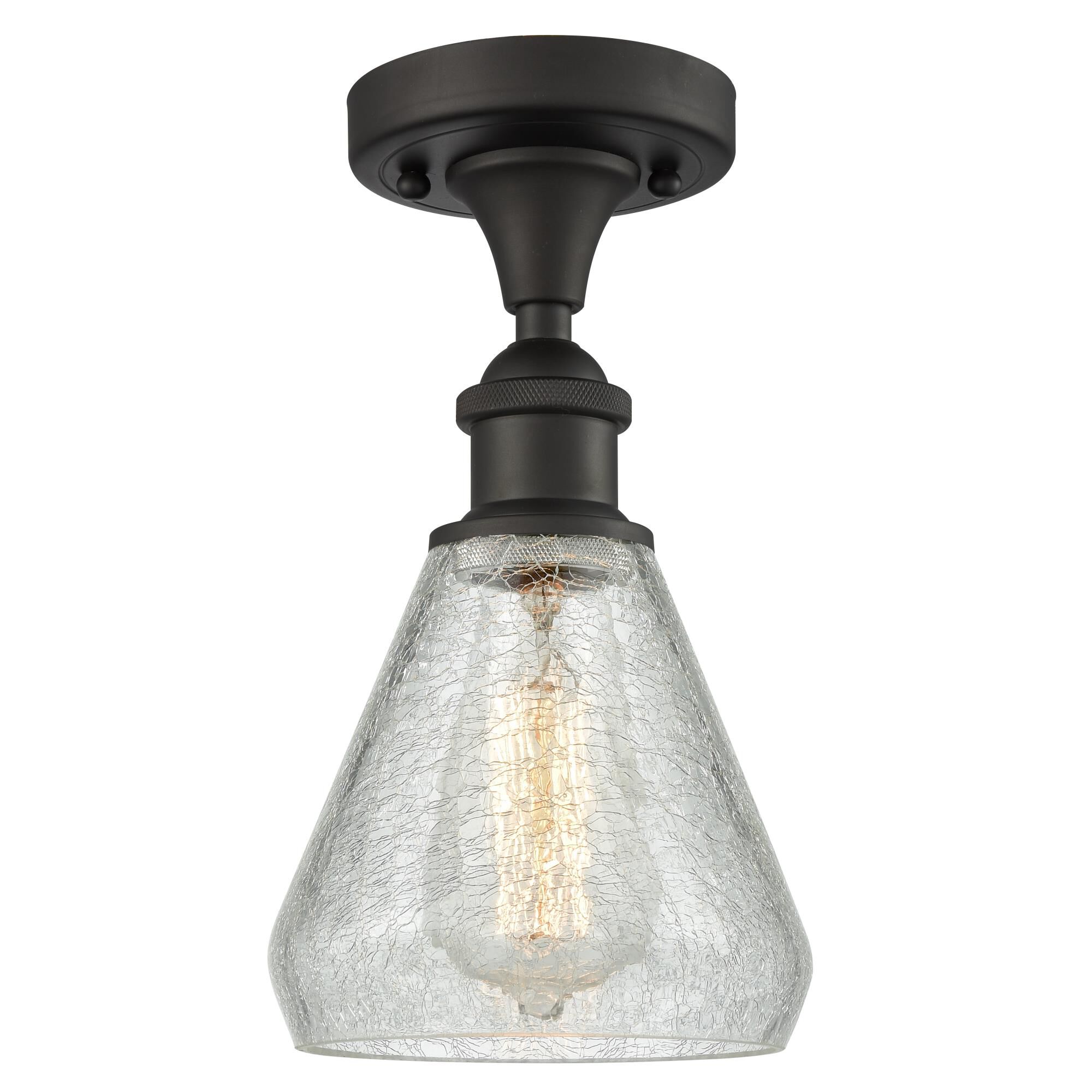 Bruno Marashlian Conesus 6 Inch 1 Light Semi Flush Mount by Innovations Lighting