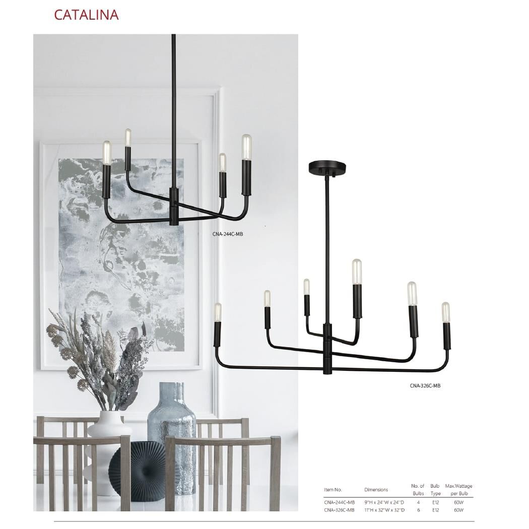 Catalina 32 Inch Chandelier by Dainolite