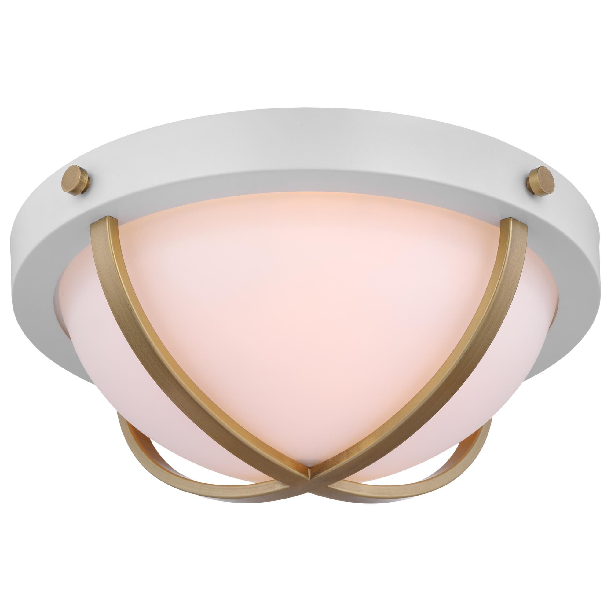 Shown in Matte White finish and Opal White glass