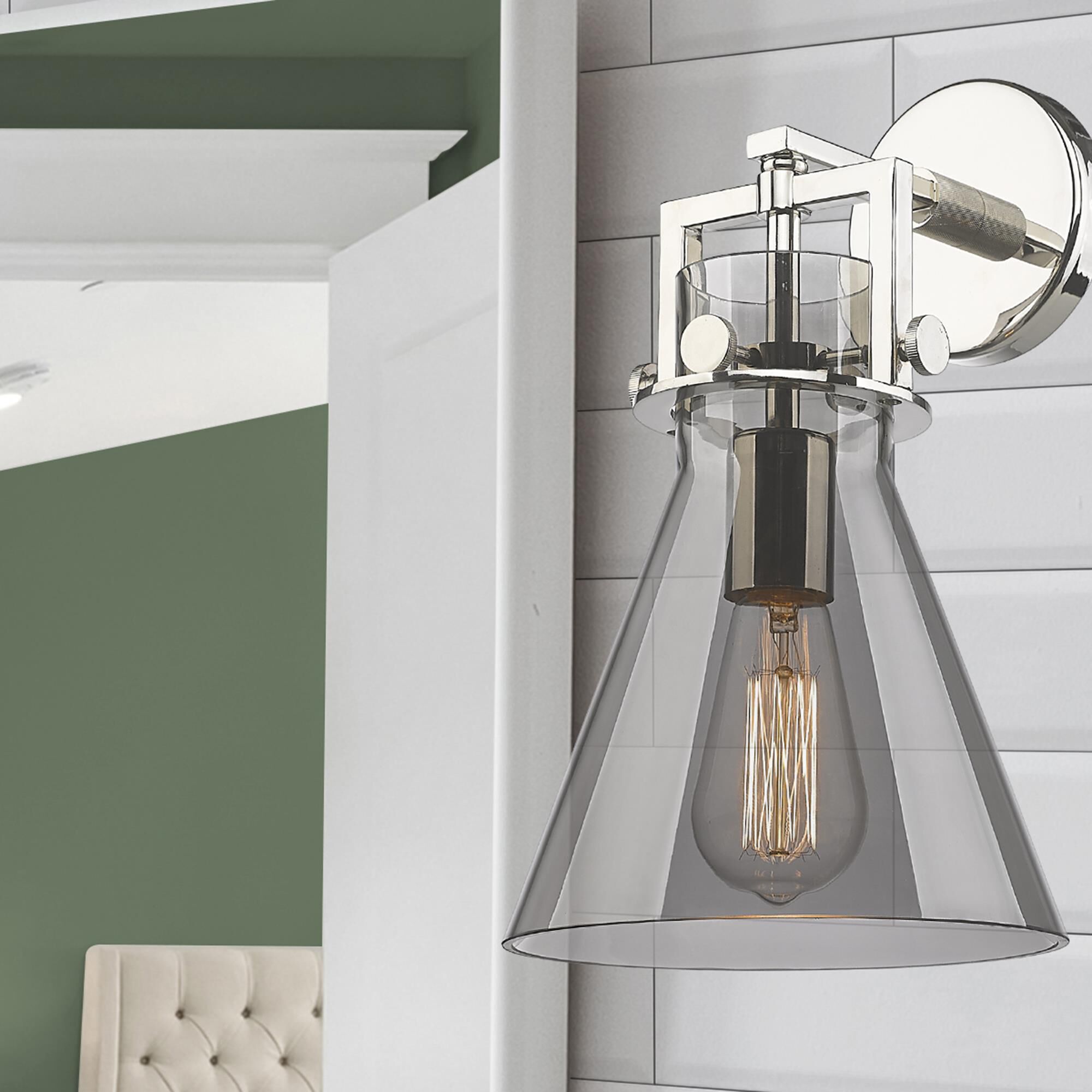 Bruno Marashlian Newton Cone 14 Inch Wall Sconce by Innovations Lighting