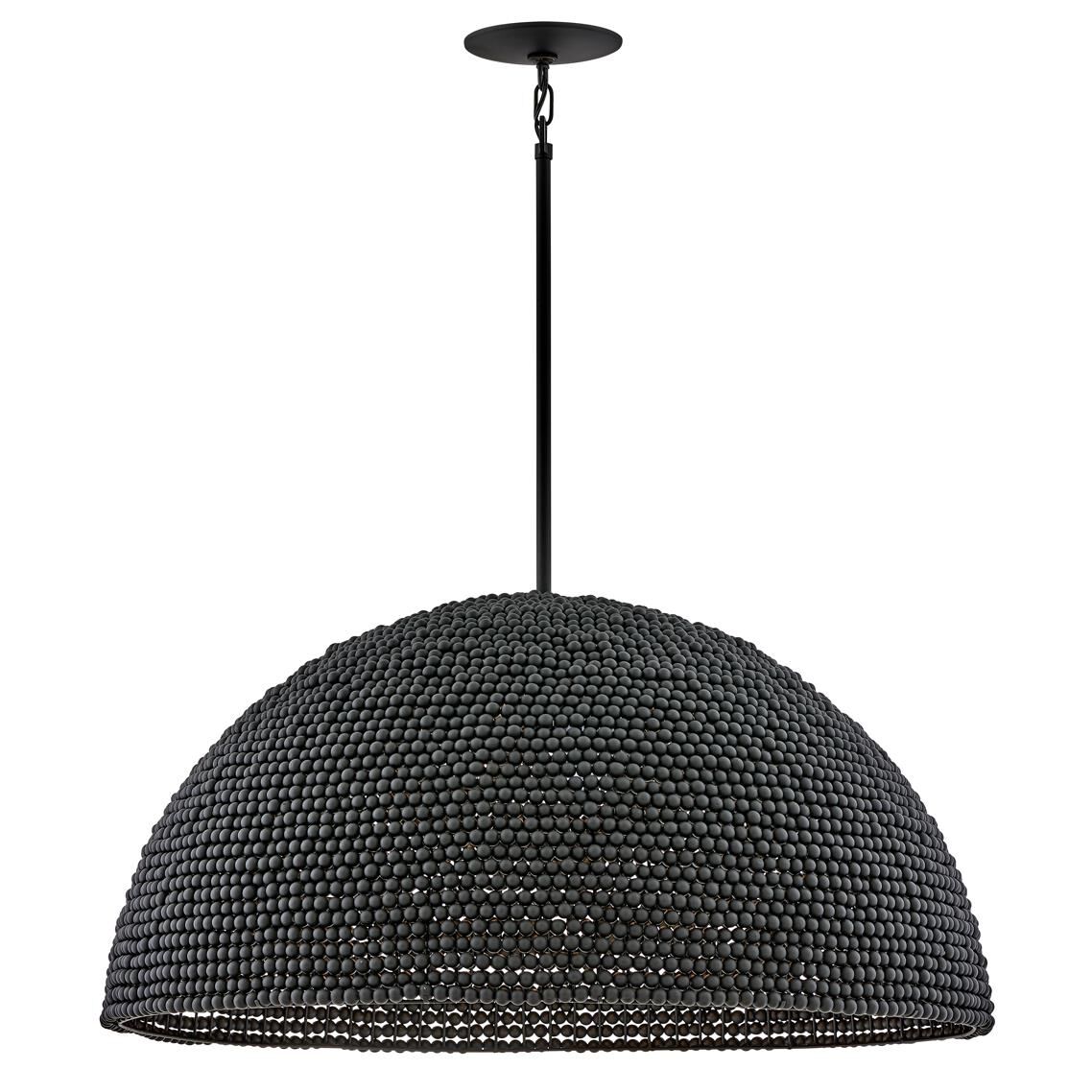 Shown in Black finish and Wooden Beads shade