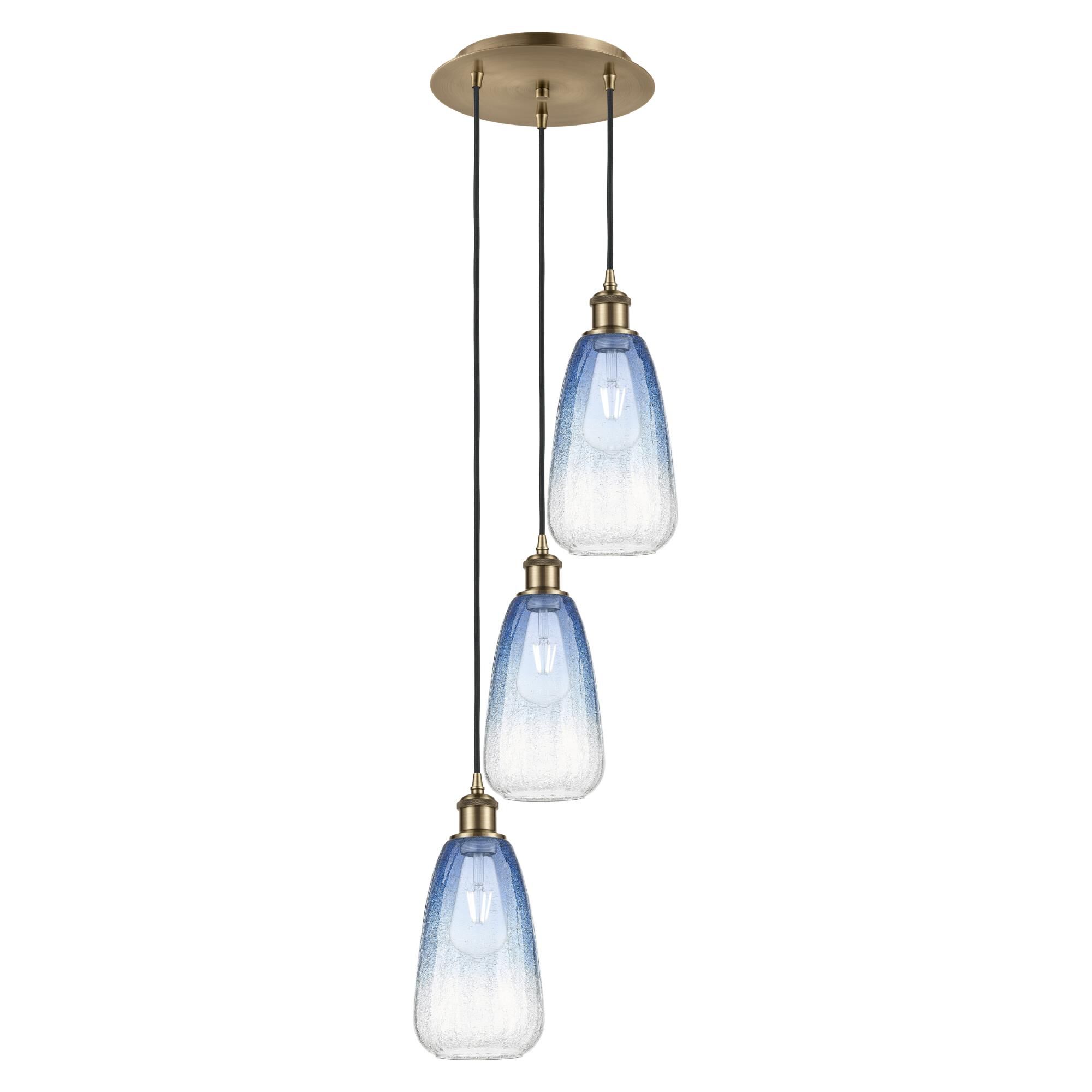 Bruno Marashlian Brookhaven Almond 13 Inch Multi Light Pendant by Innovations Lighting