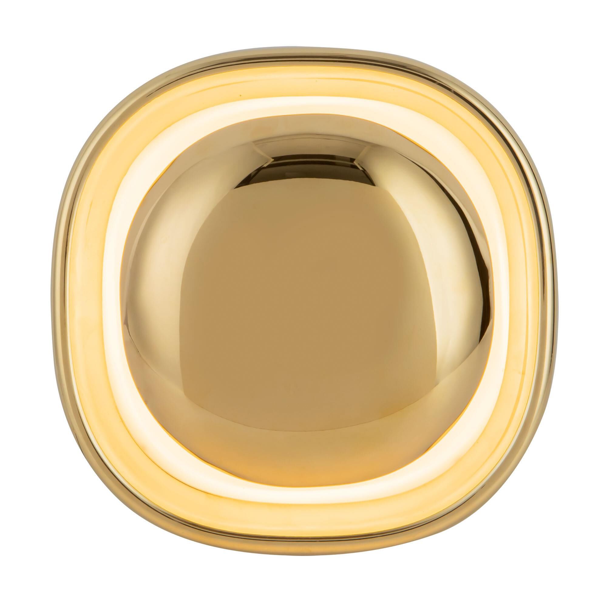 Shown in Metallic Brass finish and Matte Opal glass