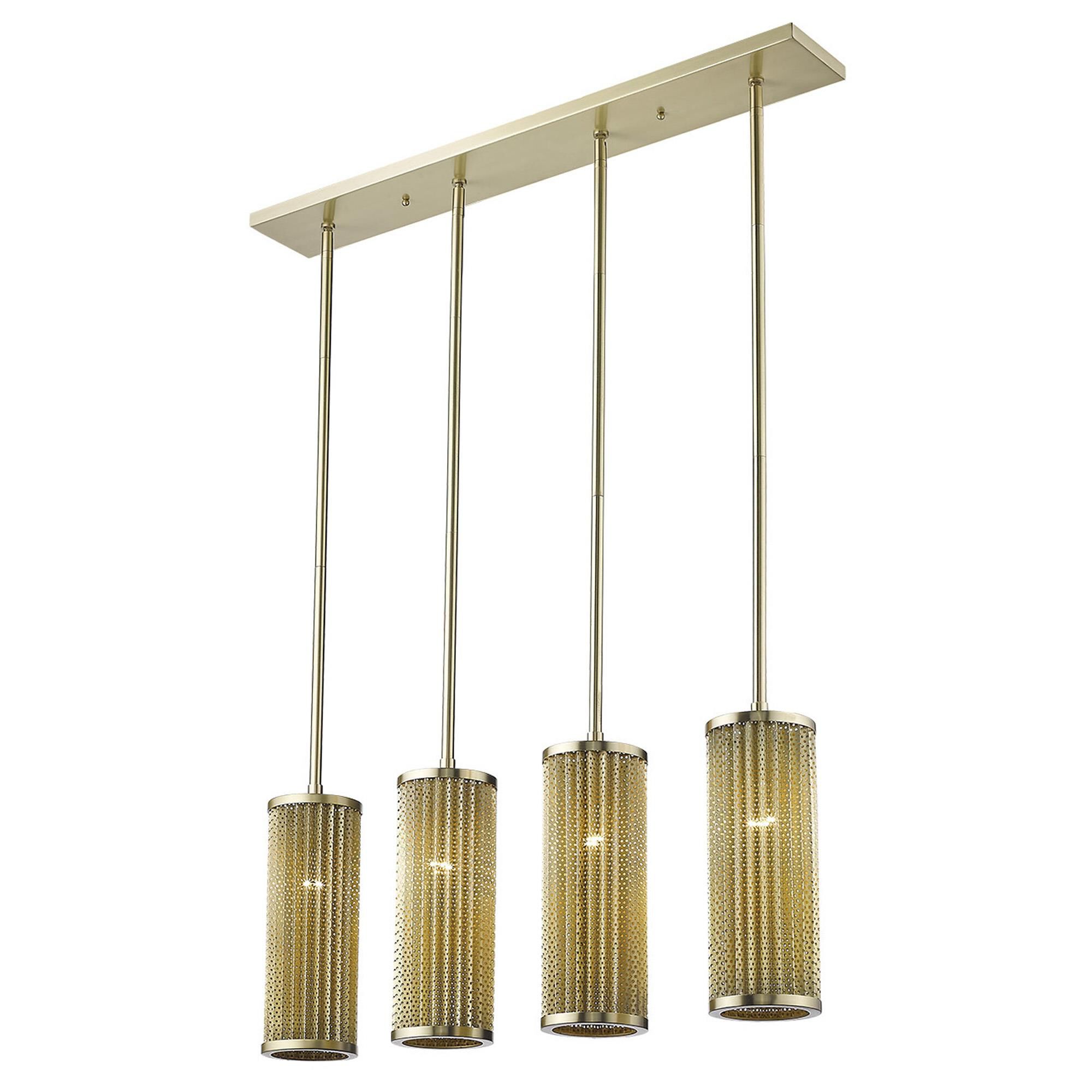 Basetti 33 Inch 4 Light Linear Suspension Light by Trend Lighting