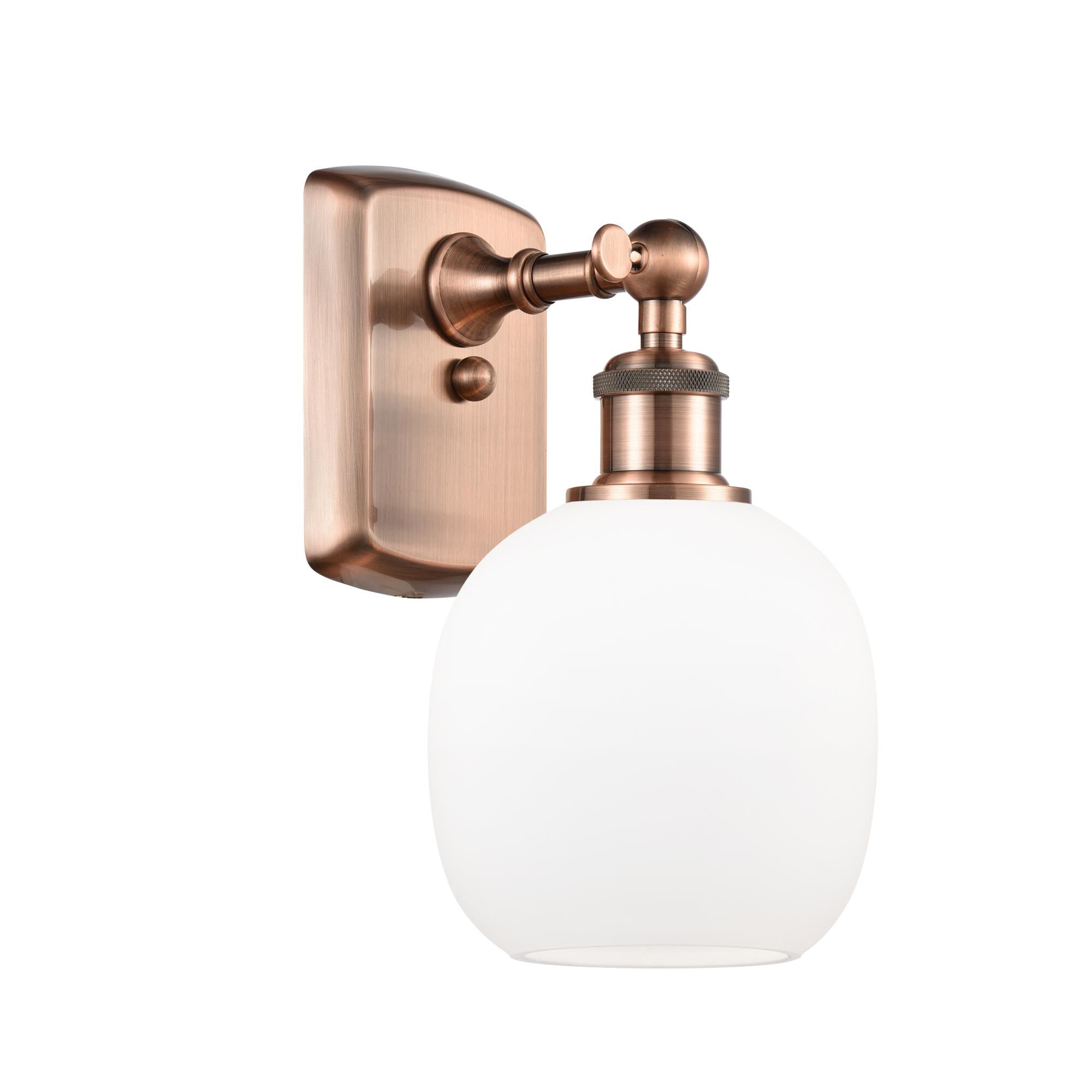 Shown in Antique Copper finish and Sphere glass and Glass shade