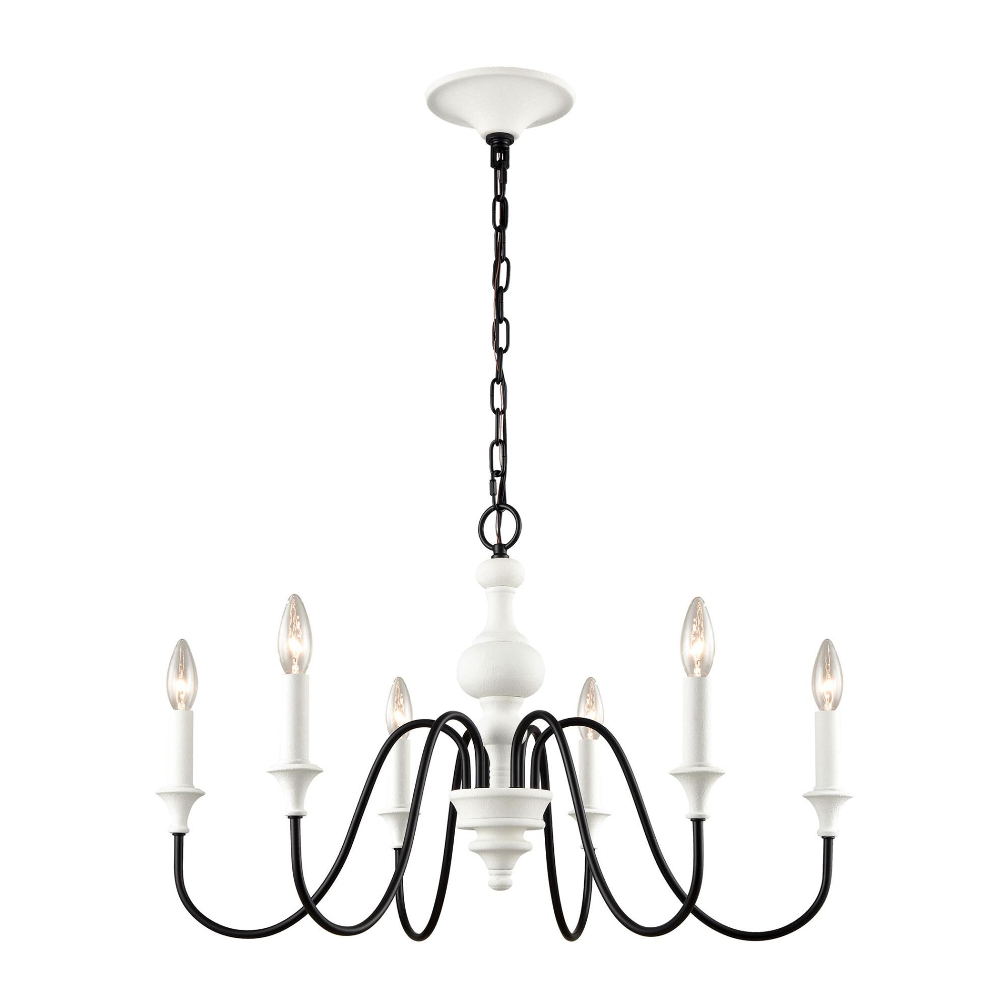 Val De Loire 28 Inch 6 Light Chandelier by ELK Lighting
