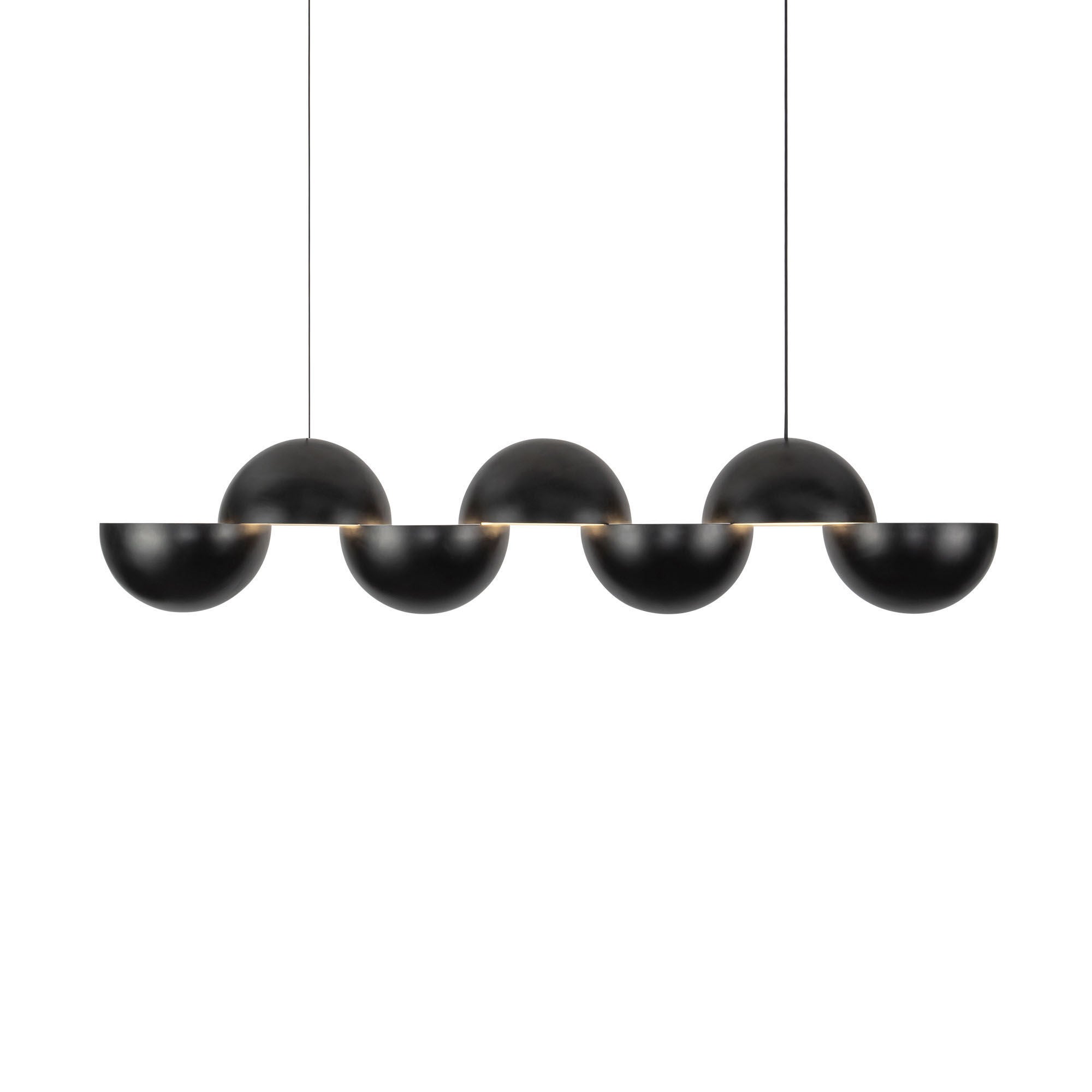 Shown in Black finish and Steel shade