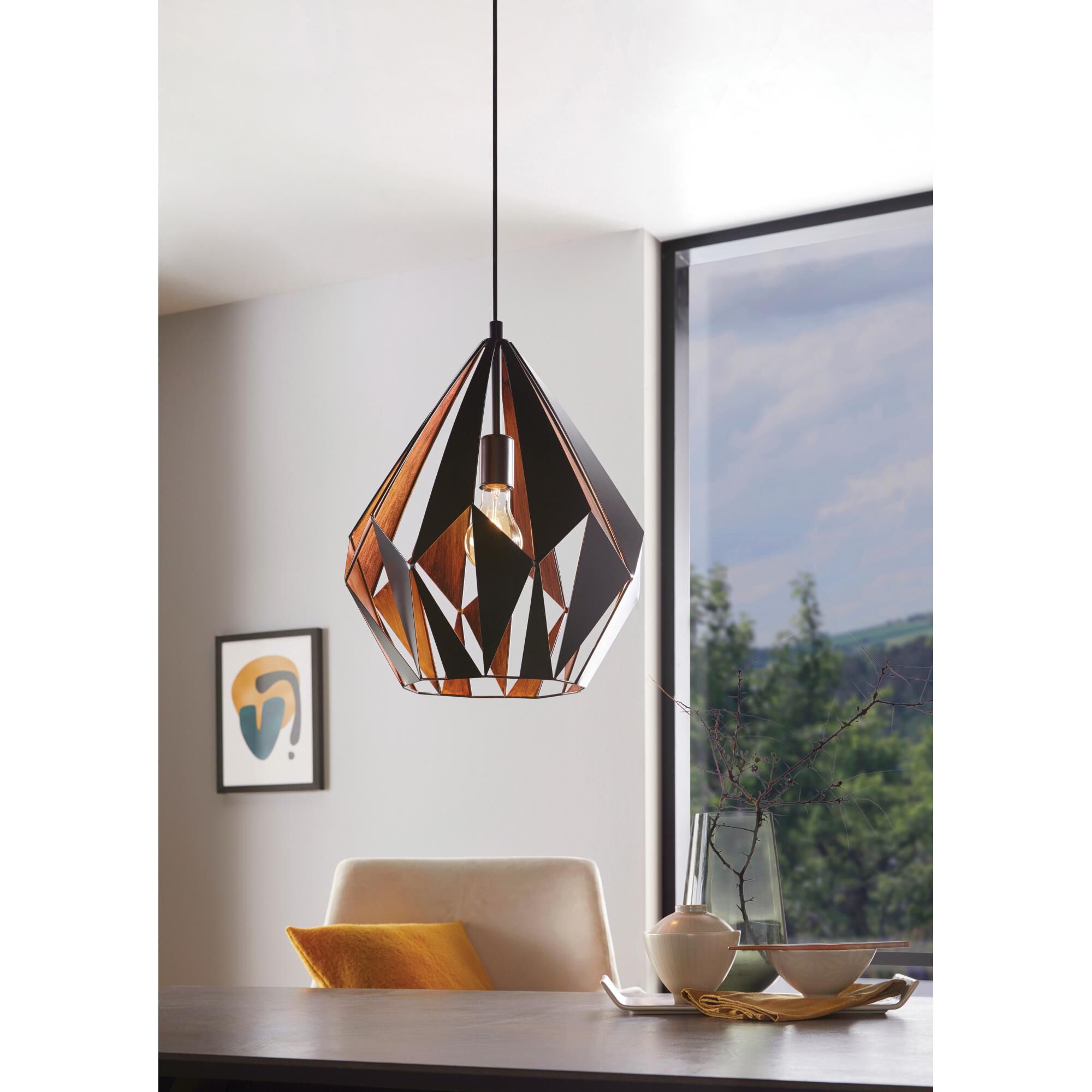 Eglo Lighting Eglo Carlton 15 Inch Large Pendant