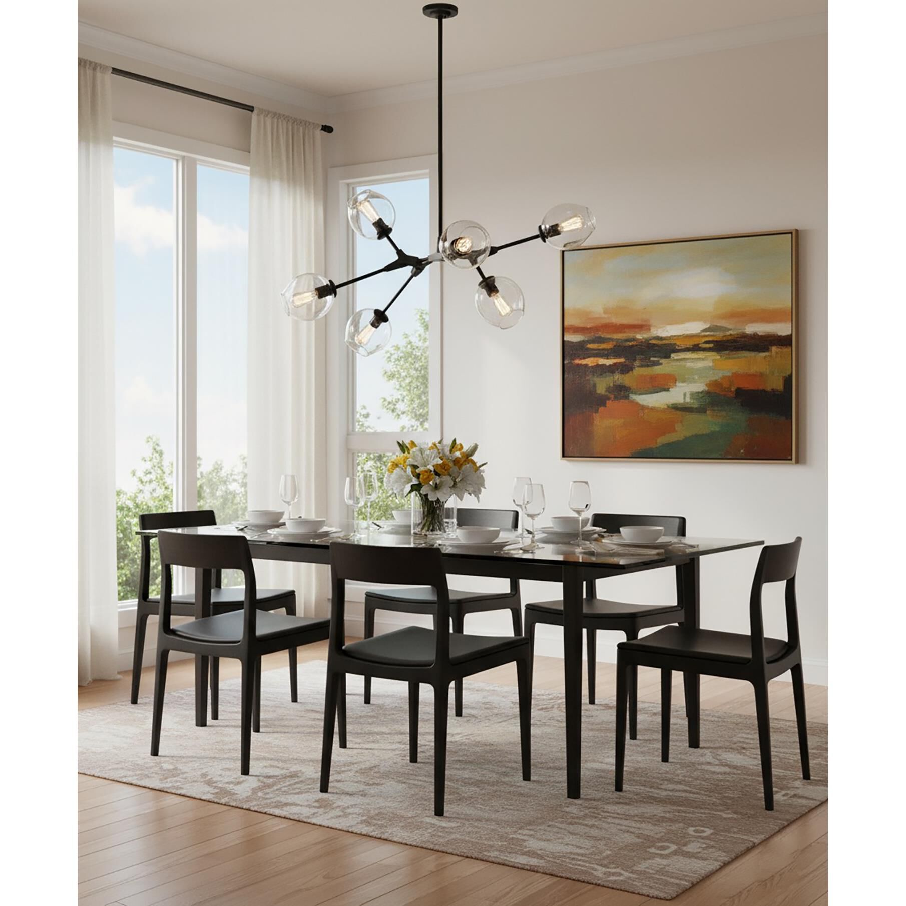 Organic 40 Inch 5 Light Chandelier by Artcraft