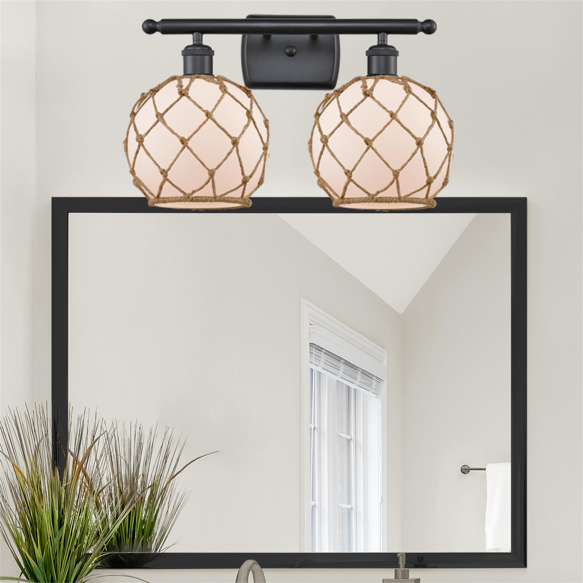 Bruno Marashlian Farmhouse Rope 18 Inch Bath Vanity Light by Innovations Lighting