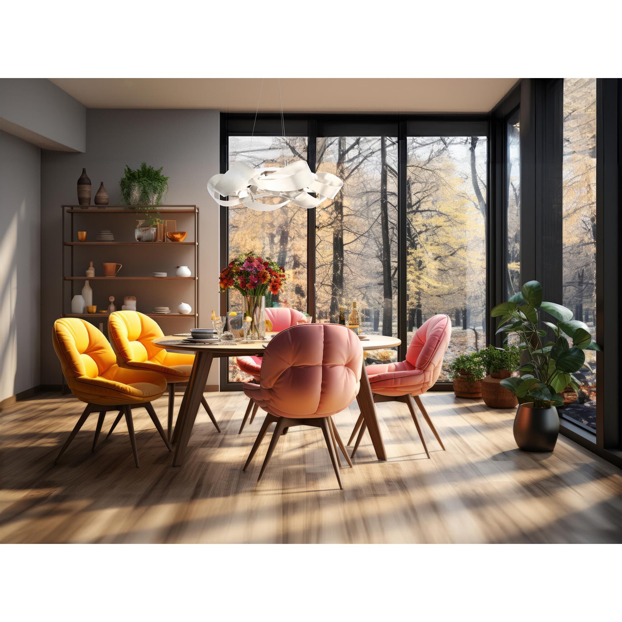 Shown in White finish