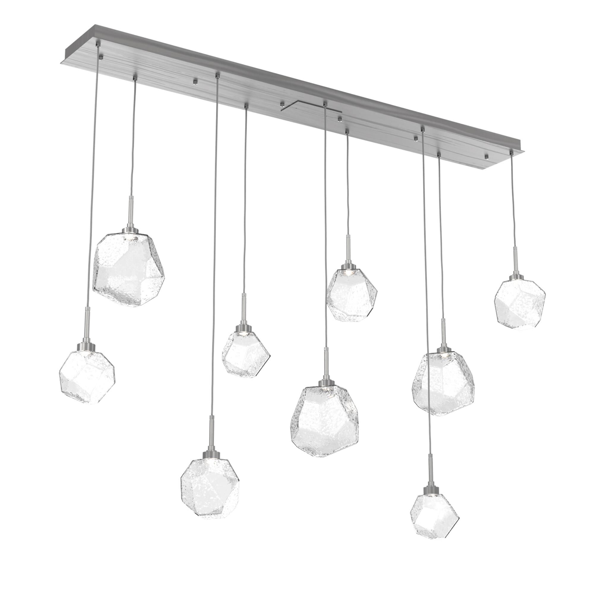 Shown in Classic Silver finish and Clear glass