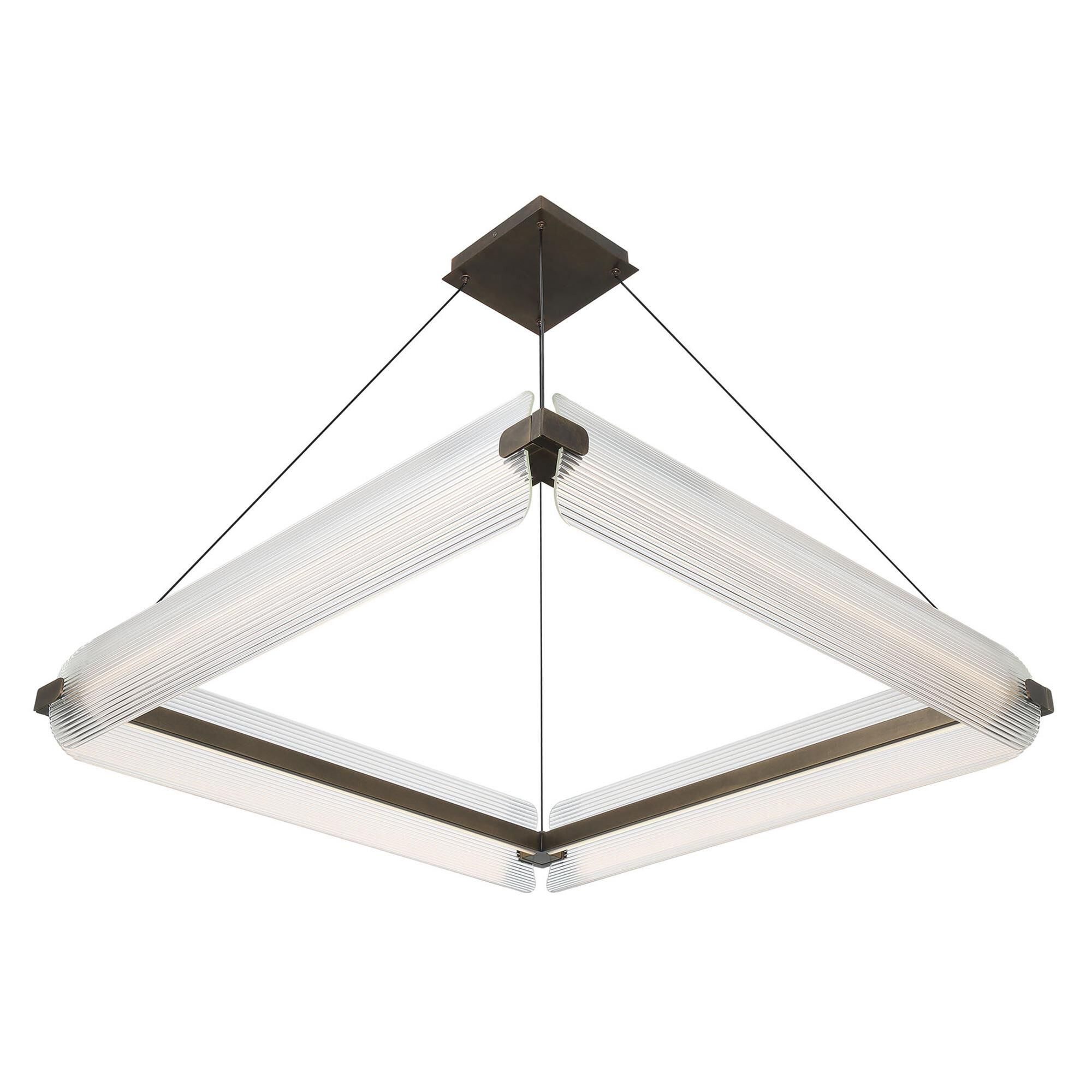 Shown in Weathered Brass finish and Clear glass