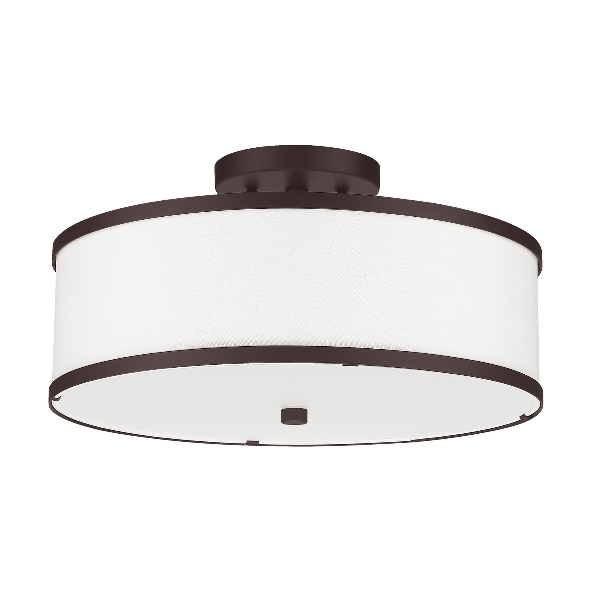 Park Ridge 15 Inch 3 Light Semi Flush Mount by Livex Lighting