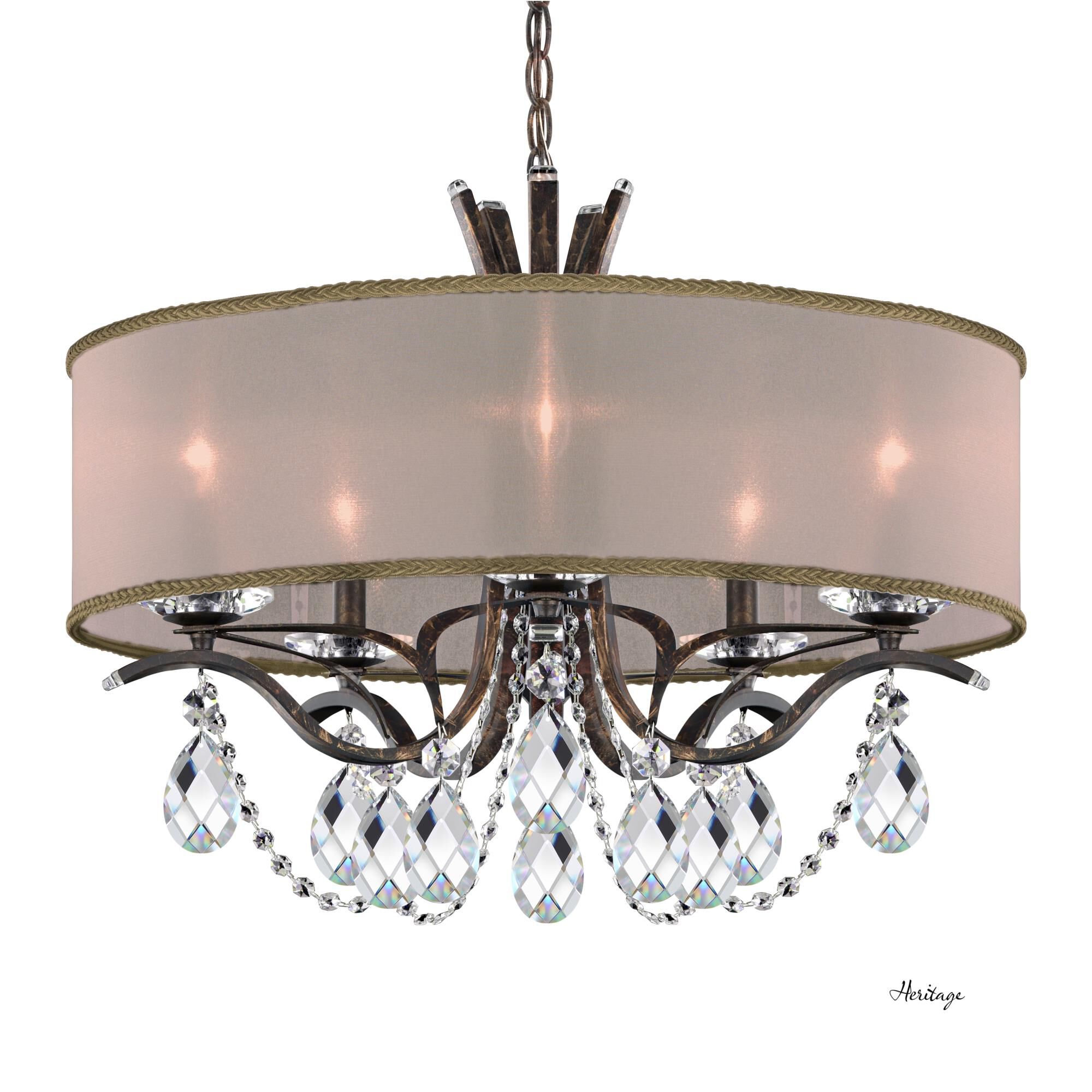 Vesca 24 Inch 5 Light Chandelier by Schonbek