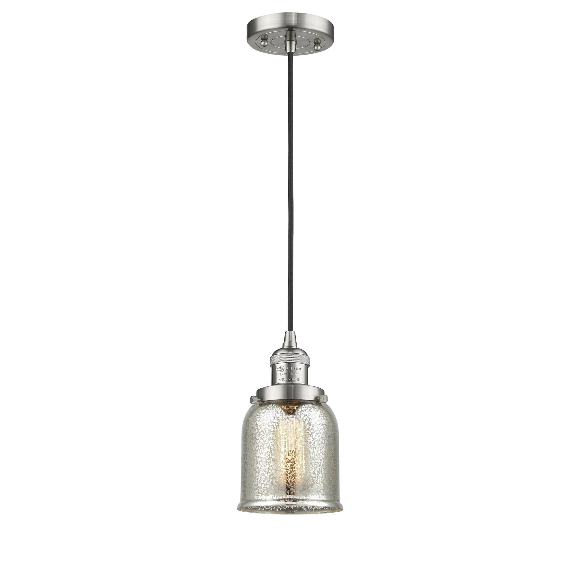 Shown in Brushed Satin Nickel finish and Silver Mercury glass