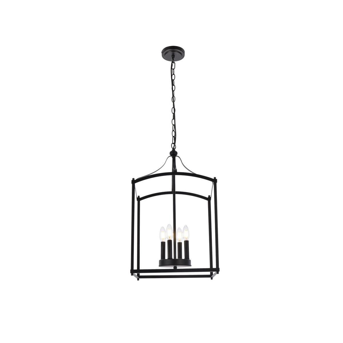 Janet 15 Inch Cage Pendant by Elegant Lighting