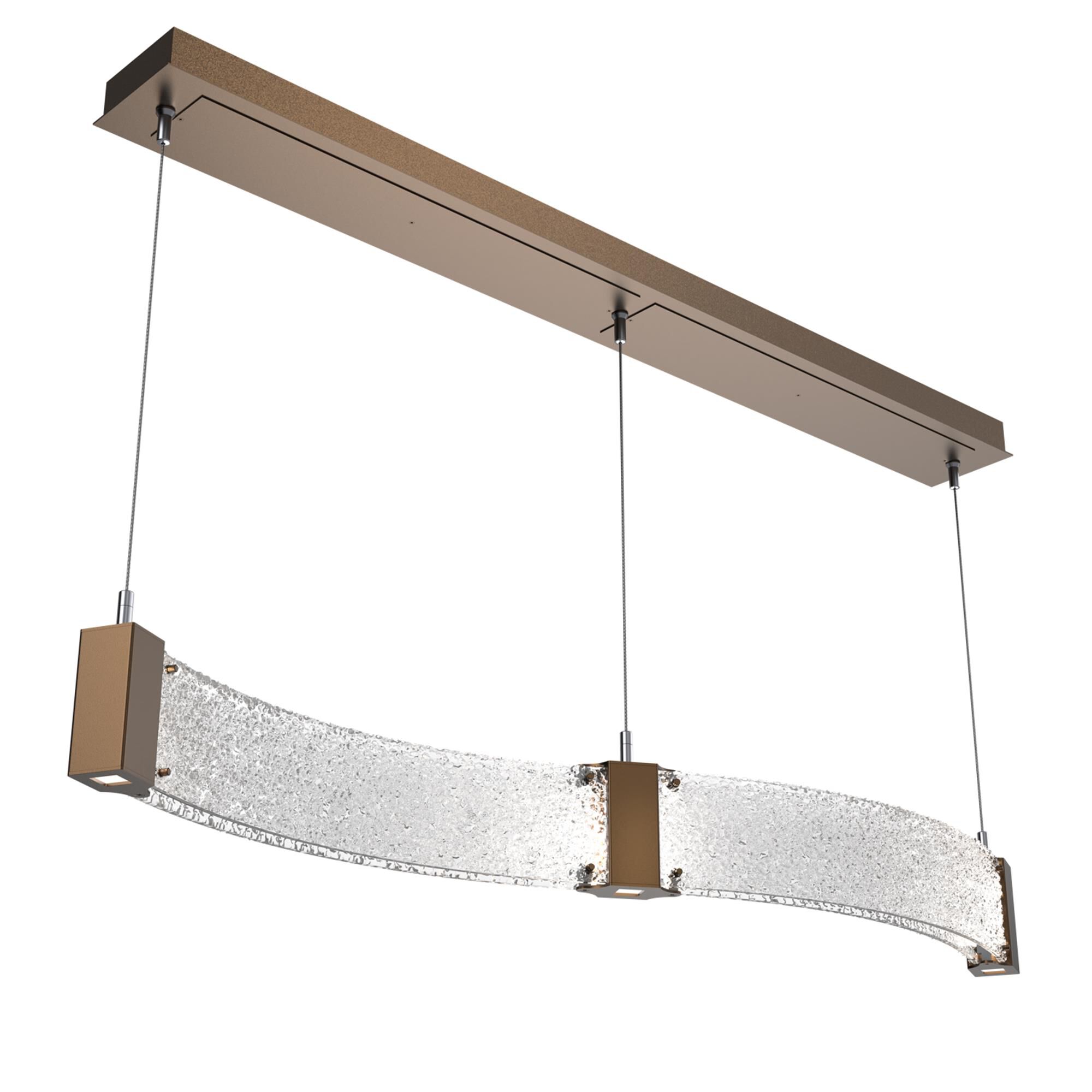 Shown in Flat Bronze finish and Clear Rimelight glass