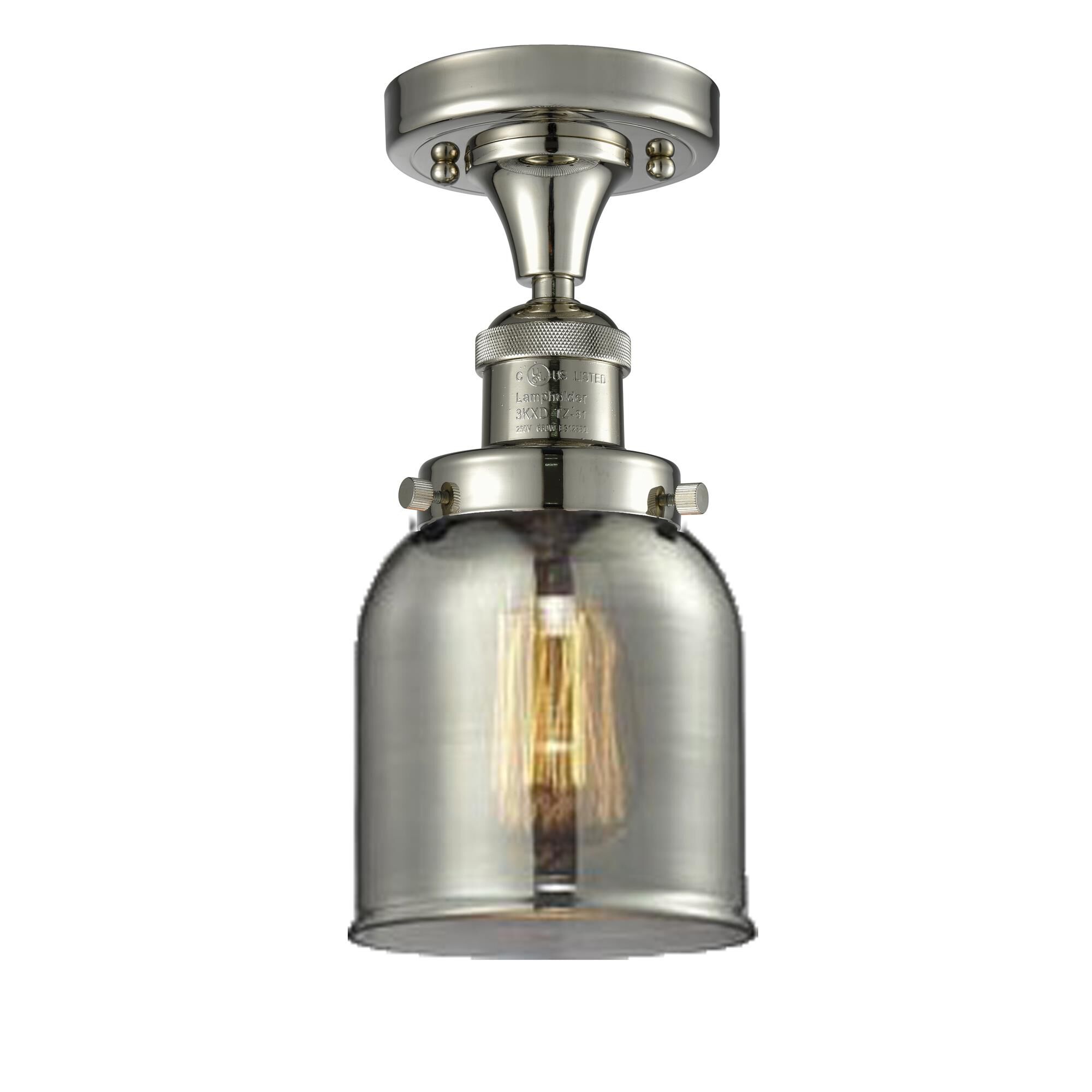 Shown in Polished Nickel finish and Plated Smoked glass