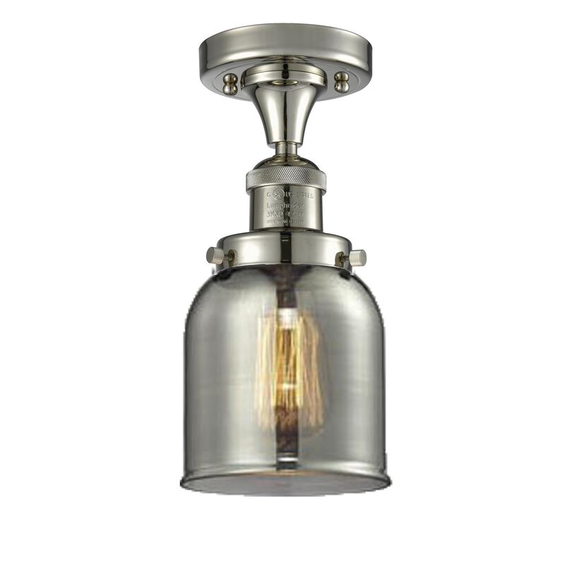 Bruno Marashlian Small Bell 5 Inch 1 Light Semi Flush Mount by Innovations Lighting