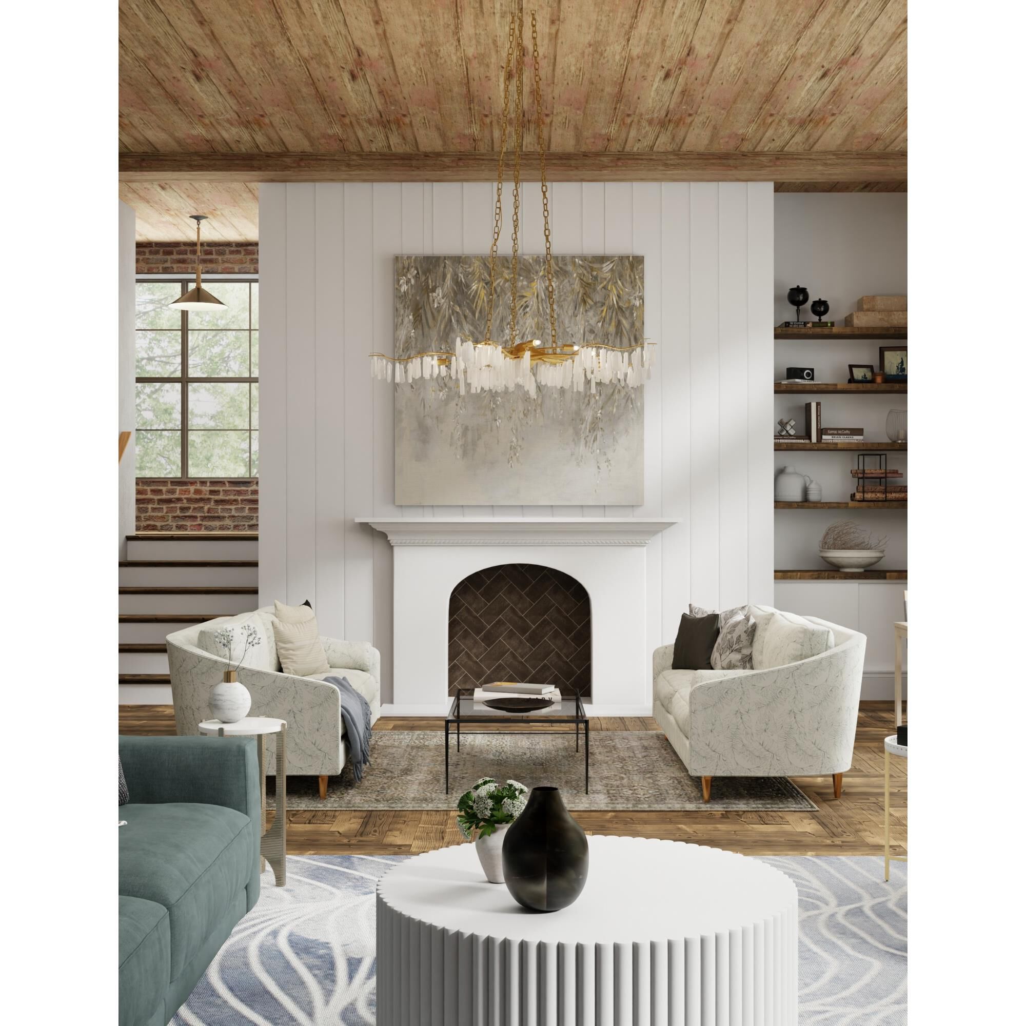 Forest Light The Aviva Stanoff 62 Inch 10 Light Chandelier by Currey and Company