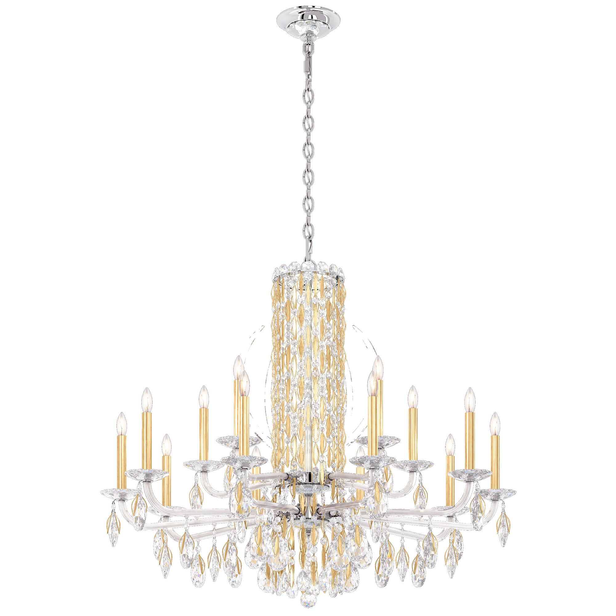 Shown in Heirloom Gold finish and Clear Radiance crystal