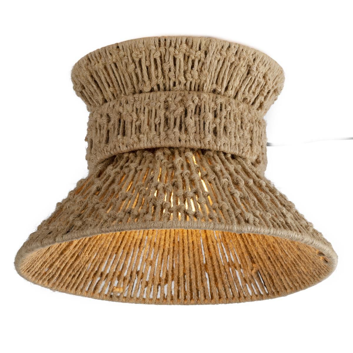 Shown in Patina Brass finish and Natural String shade