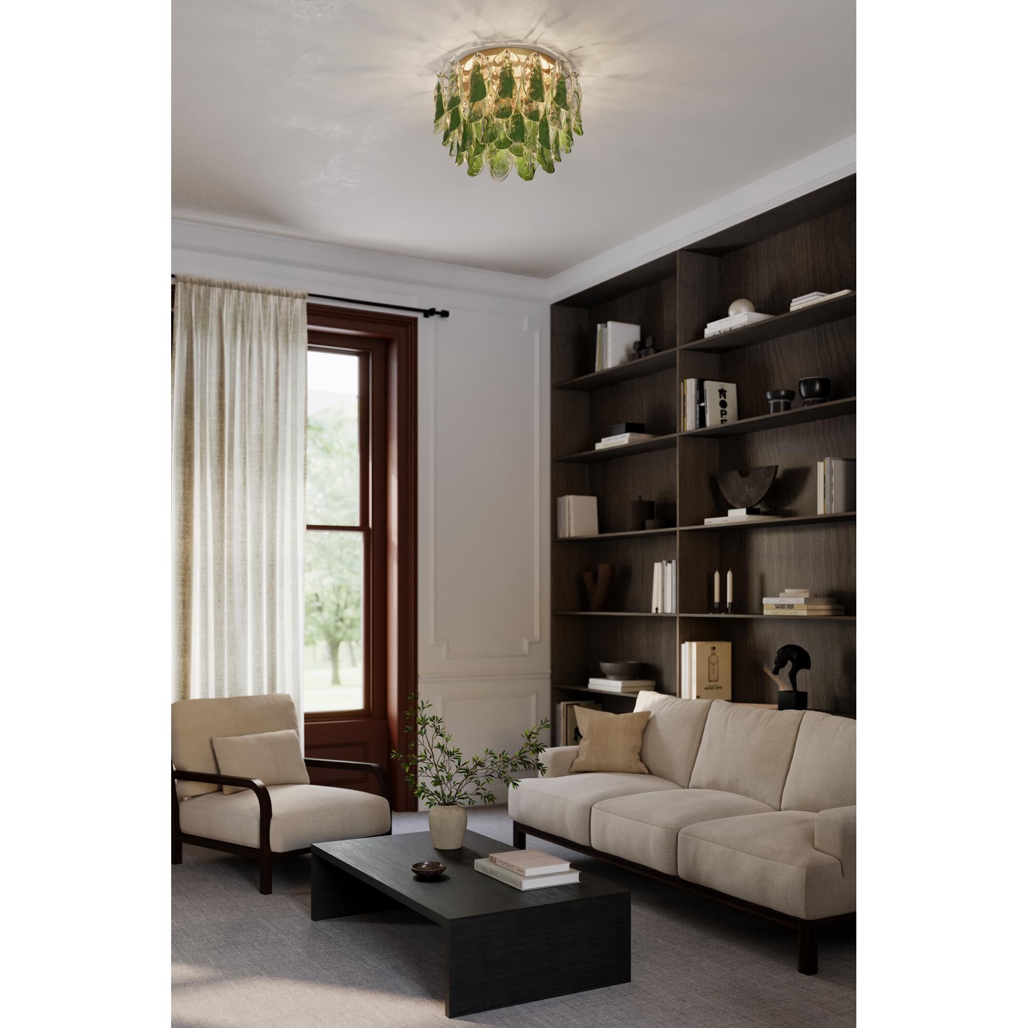 Verla Crest 24 Inch Flush Mount by Metropolitan Lighting