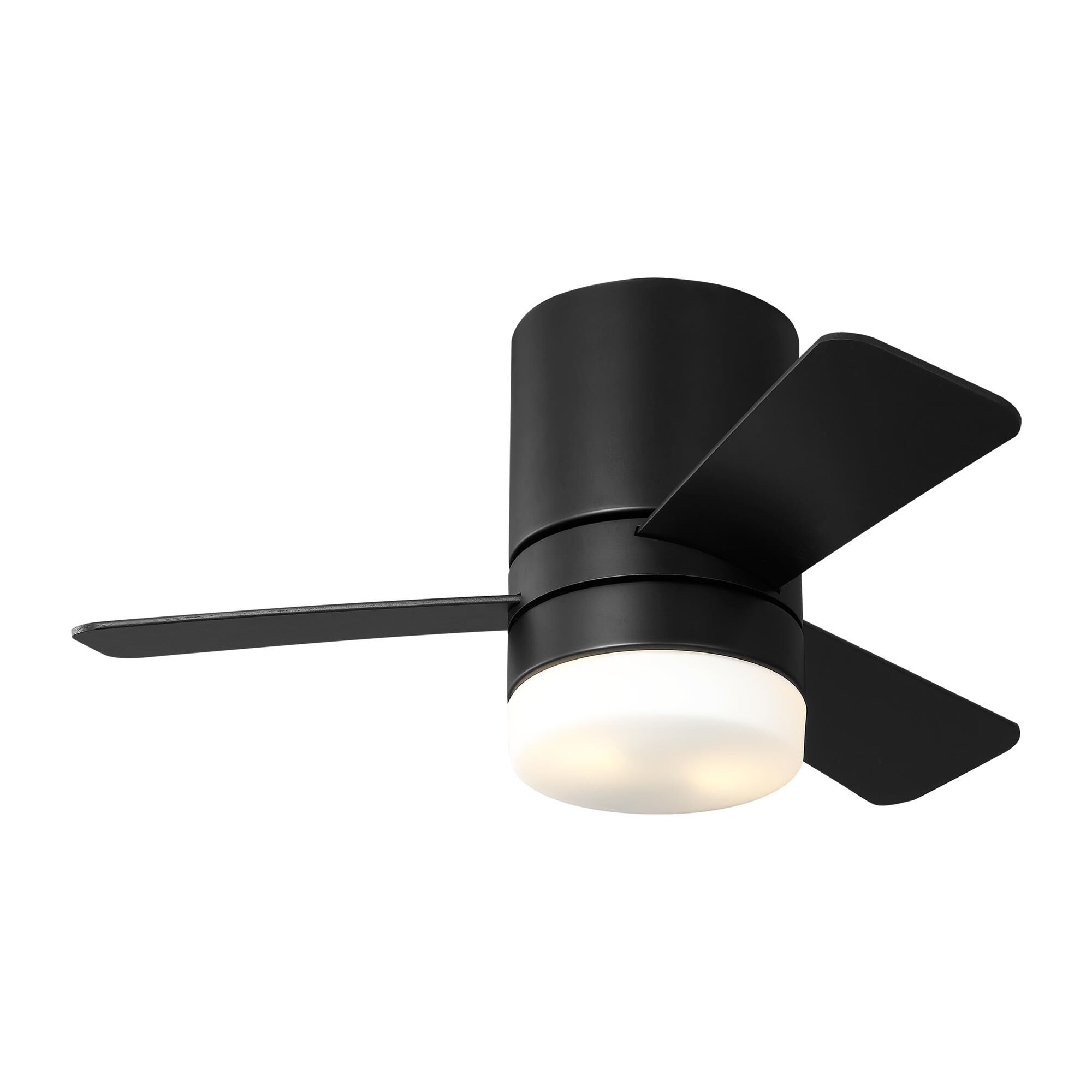 Era Hugger 32 Inch Flush Mount Fan with Light Kit,