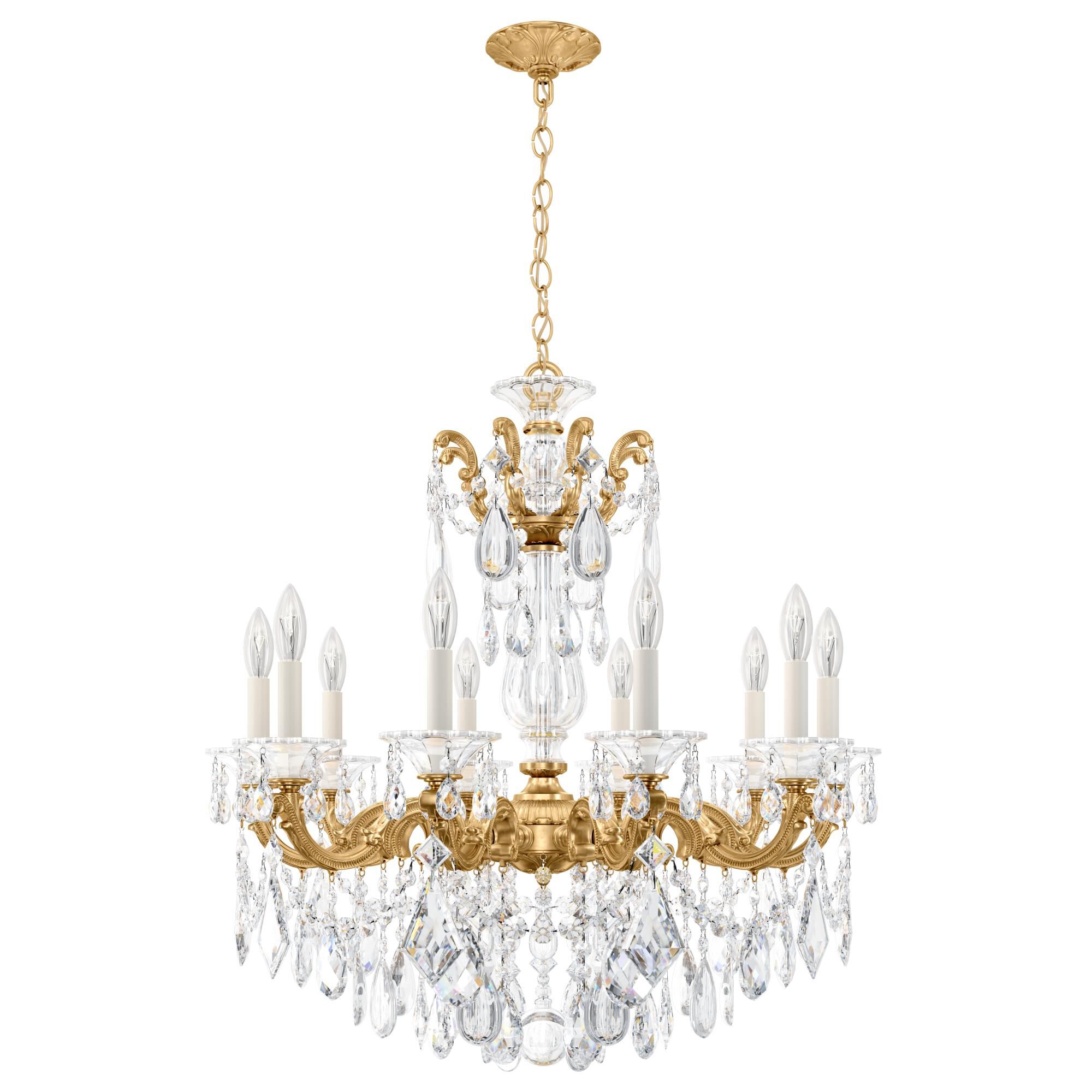 La Scala 28 Inch 10 Light Chandelier by Schonbek