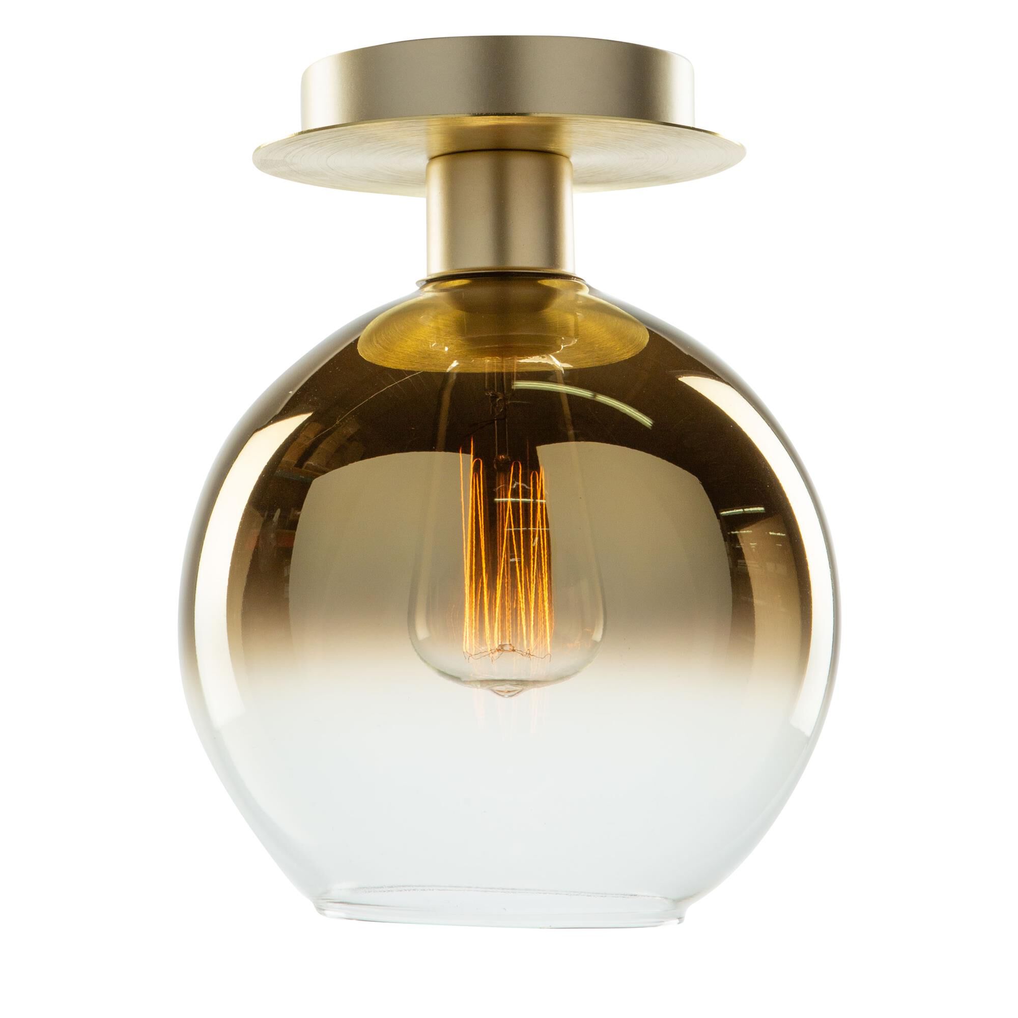 Steven Sabados (S&C) Morning Mist 7 Inch 1 Light Semi Flush Mount,