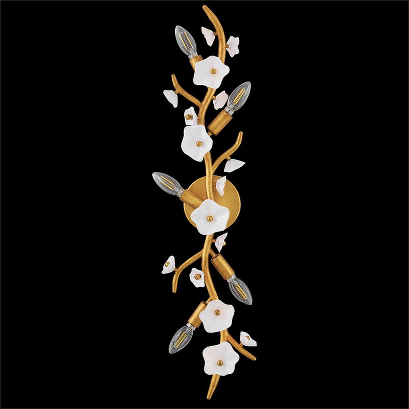 Azalea Large 5 Light Wall Sconce by Fredrick Ramond