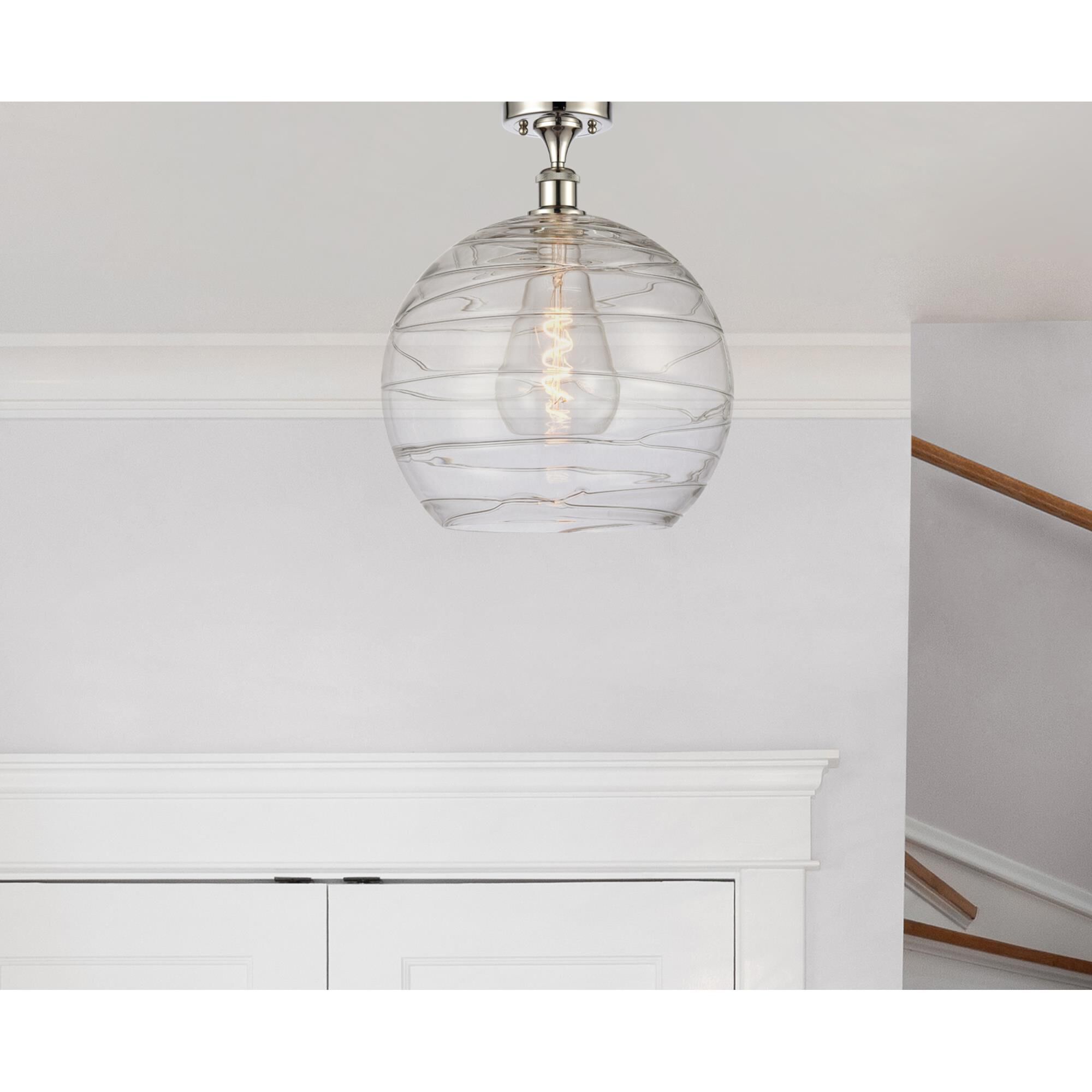 Bruno Marashlian Athens Deco Swirl 14 Inch Semi Flush Mount by Innovations Lighting