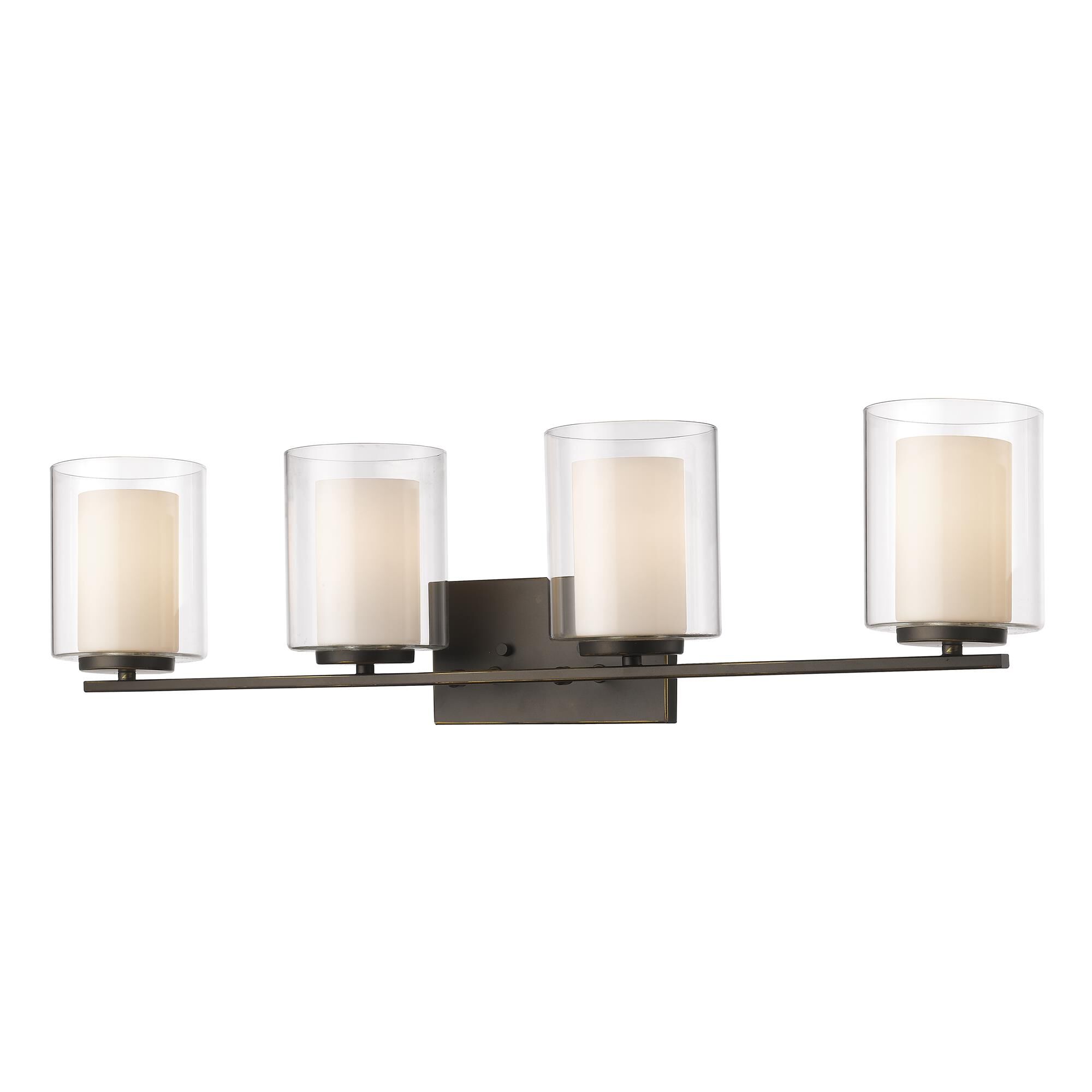 Shown in Olde Bronze finish and Glass shade