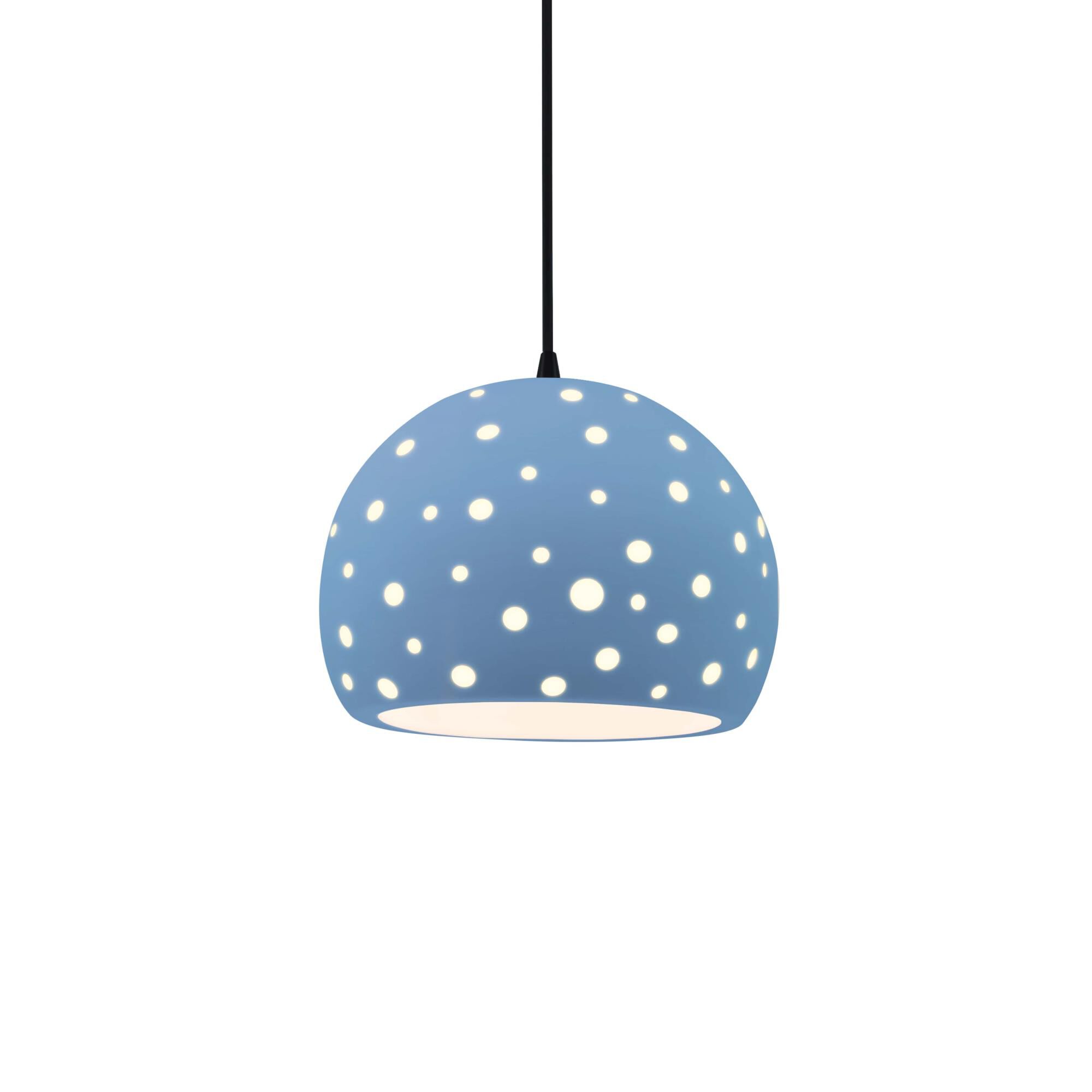 Shown in Matte Black finish and Sky Blue shade