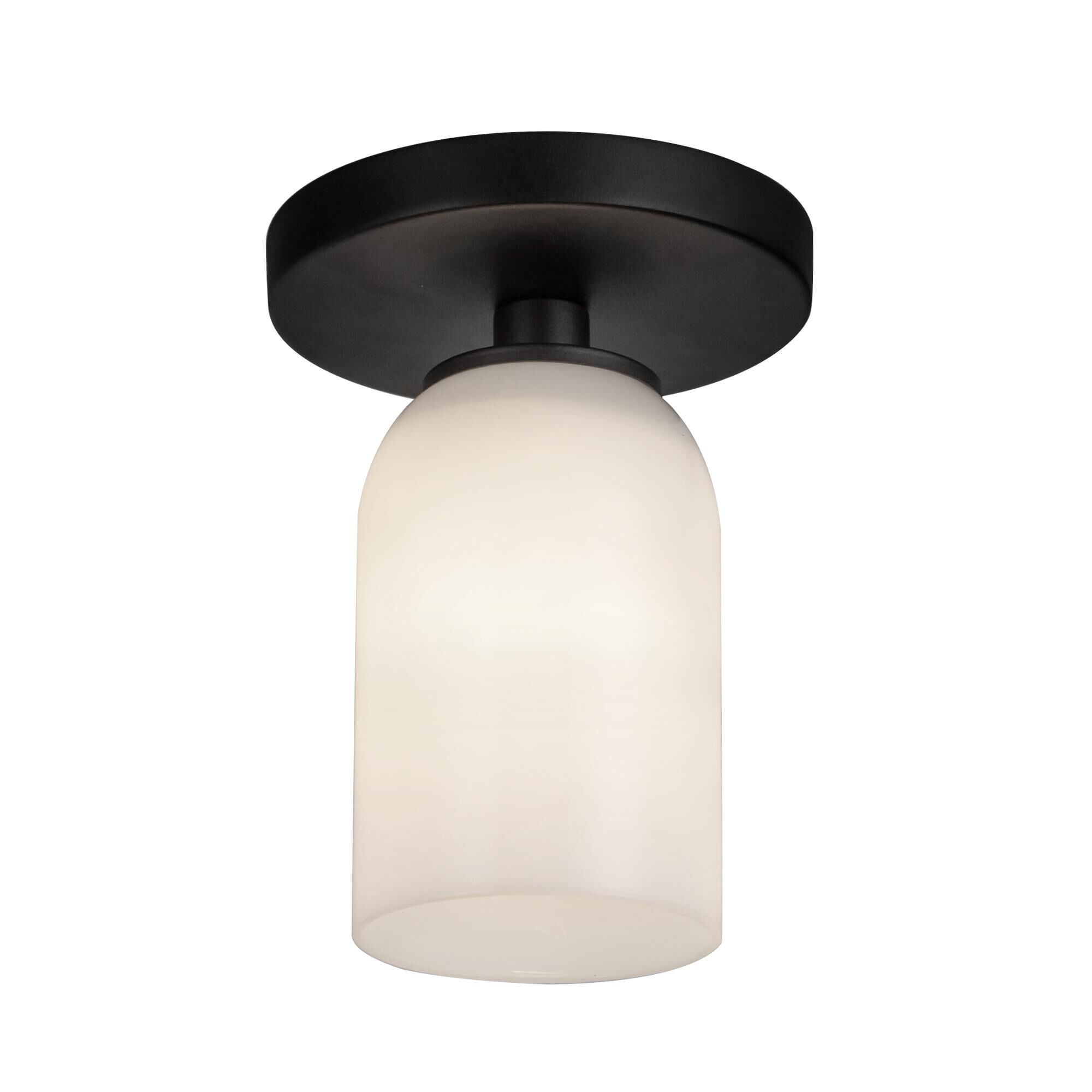 Shown in Black/Glossy Opal Glass finish and Opal Glass shade