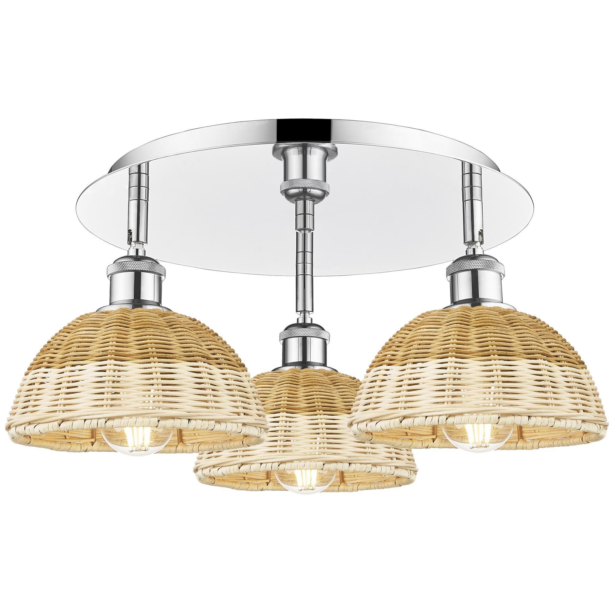 Bruno Marashlian Bristol Natural II 19 Inch Flush Mount by Innovations Lighting