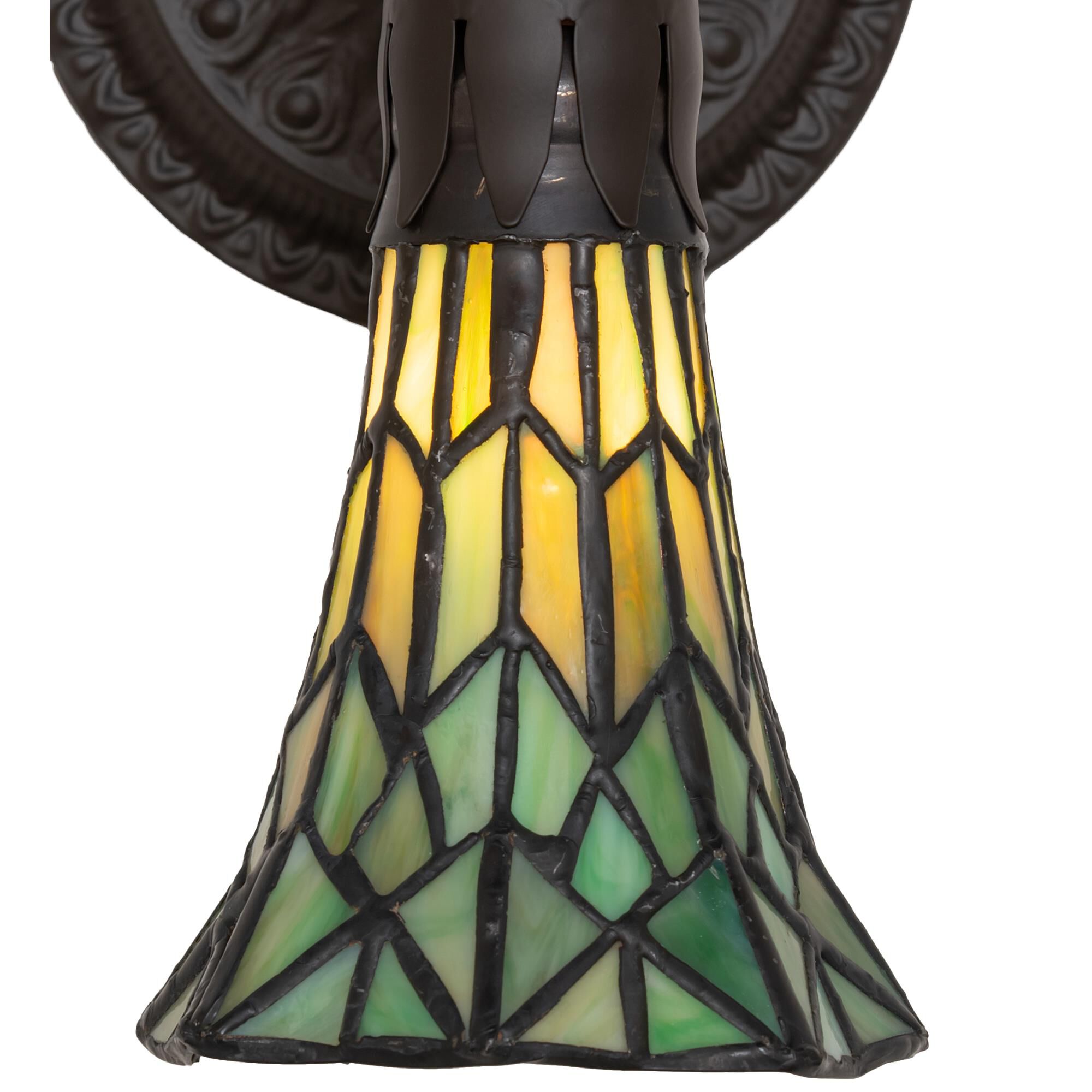 Meyda Lighting Pond Lily 10 Inch Tall Outdoor Wall Light