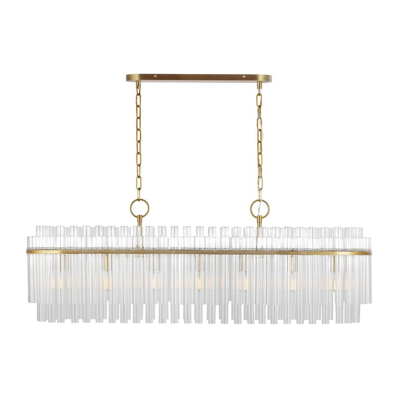 Chapman & Myers Beckett Medium Linear Chandelier by Visual Comfort Studio