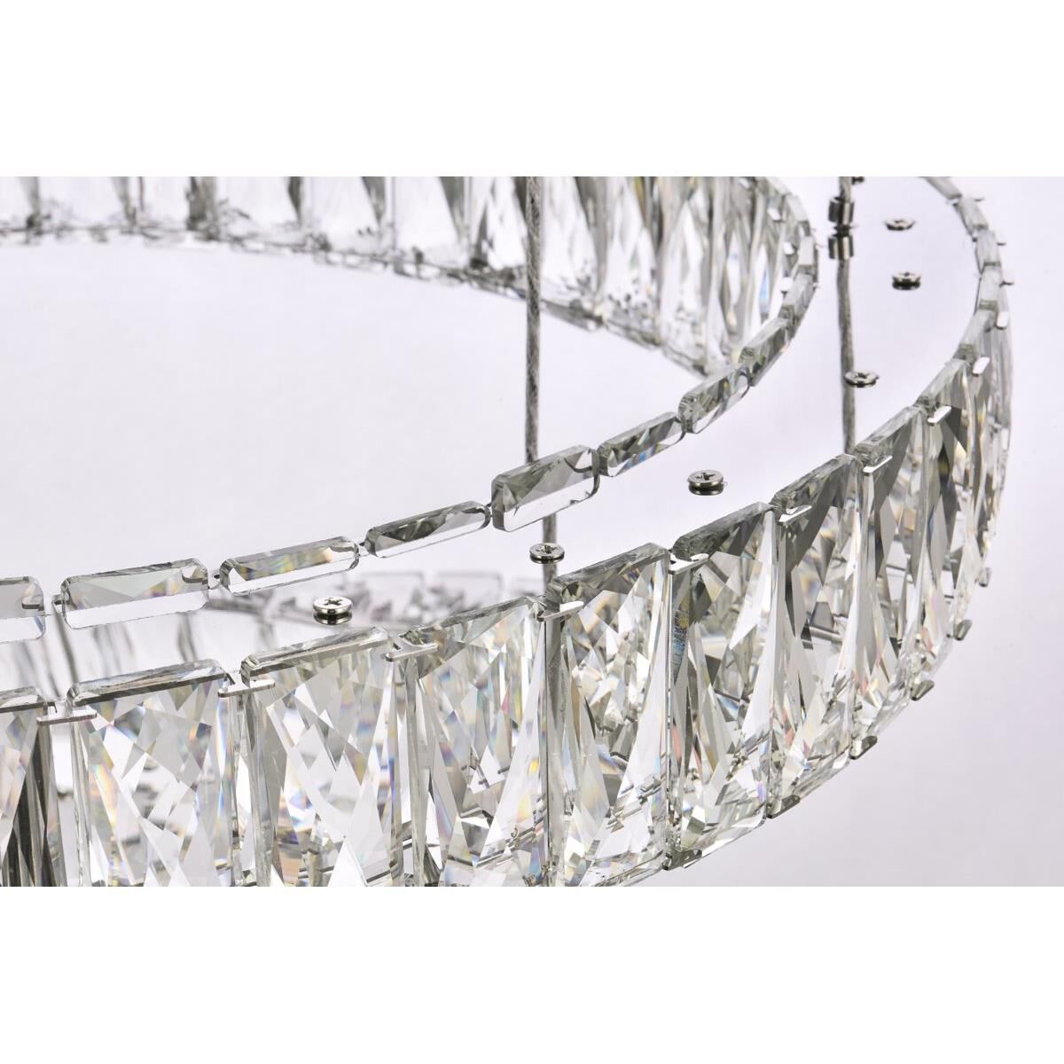 Monroe 40 Inch 7 Light LED Chandelier by Elegant Lighting