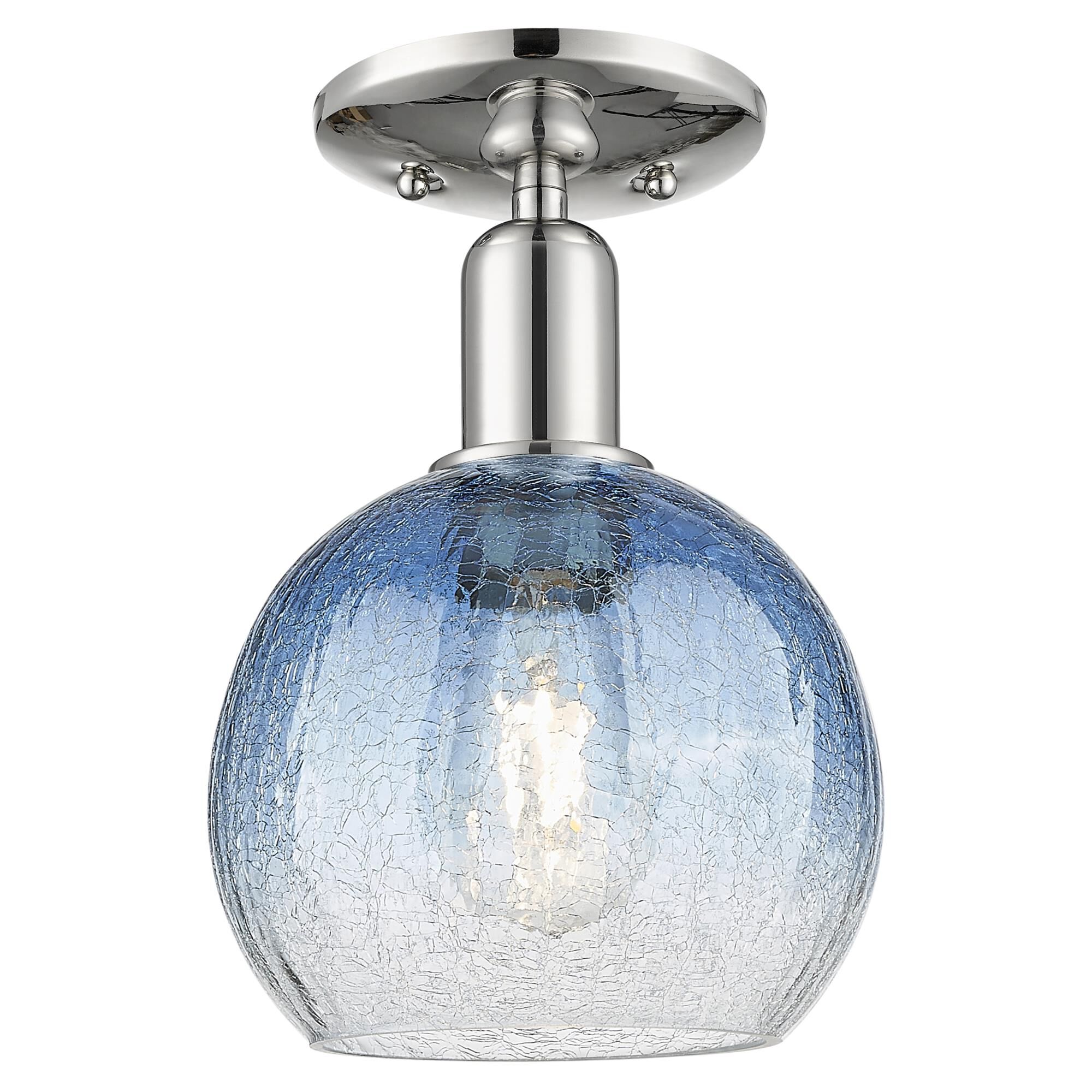 Bruno Marashlian Brookhaven Globe 8 Inch Semi Flush Mount by Innovations Lighting