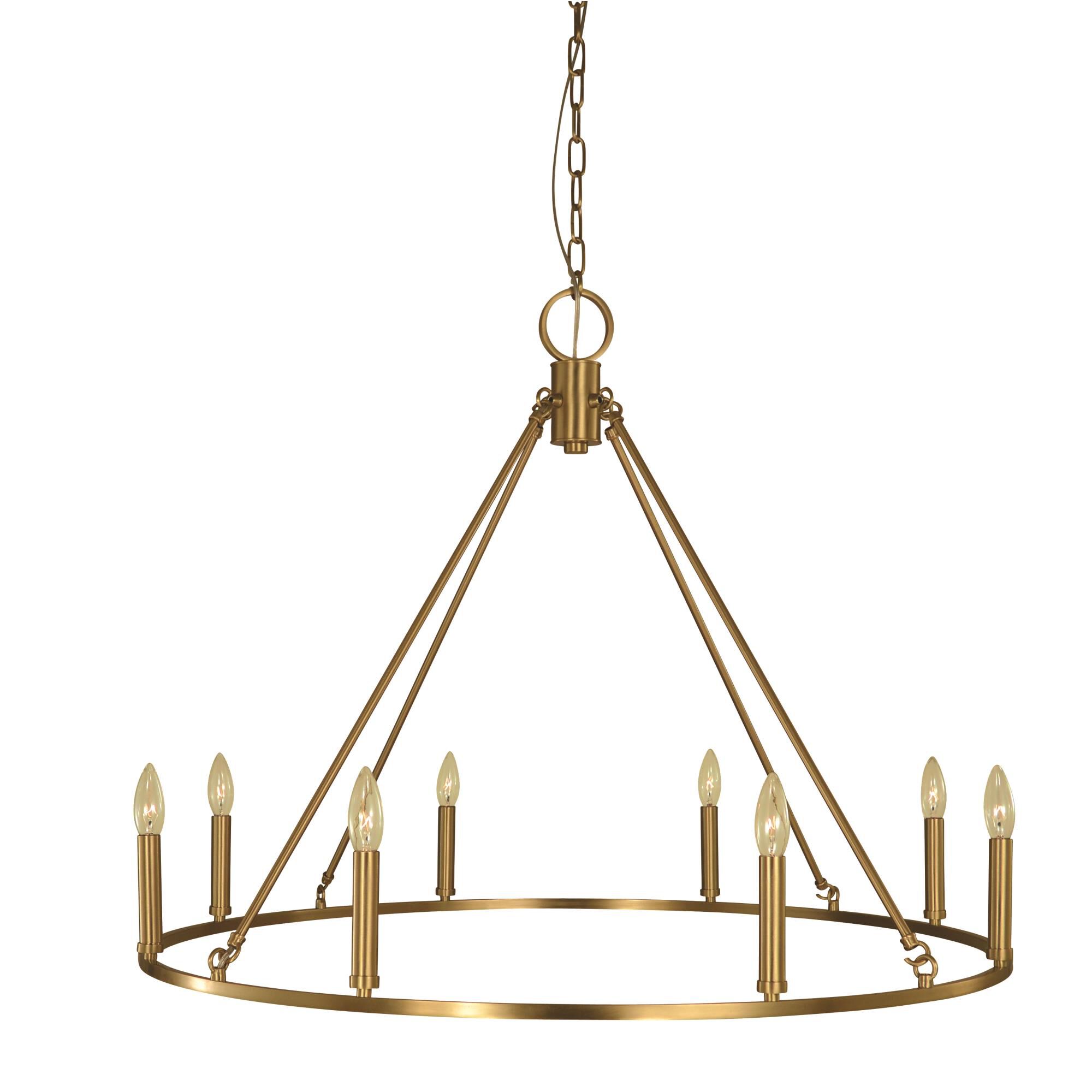 Midtown 35 Inch 8 Light Chandelier by Framburg
