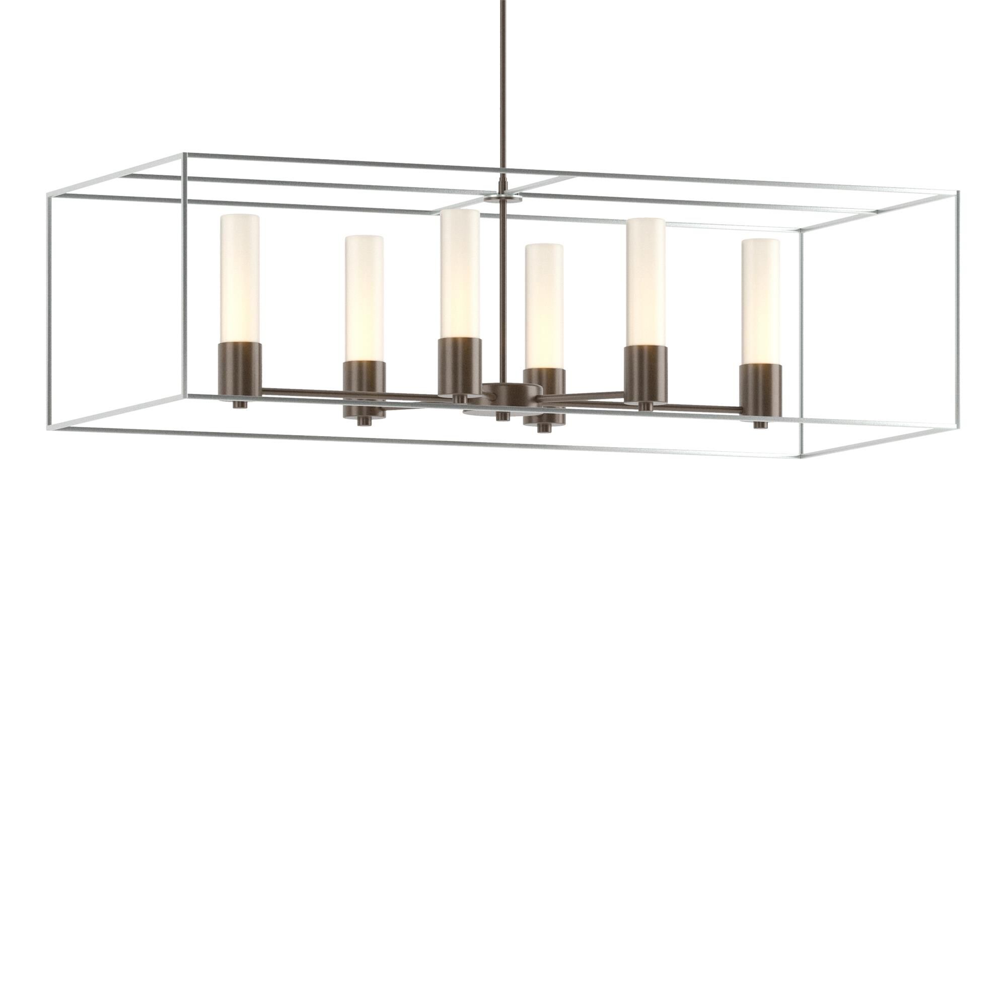 Shown in Bronze finish and Opal glass and Vintage Platinum accent