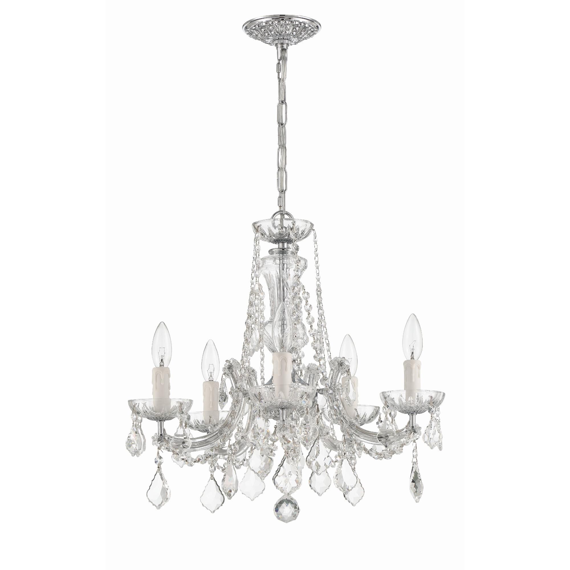 Maria Theresa 20 Inch 5 Light Mini Chandelier by Crystorama