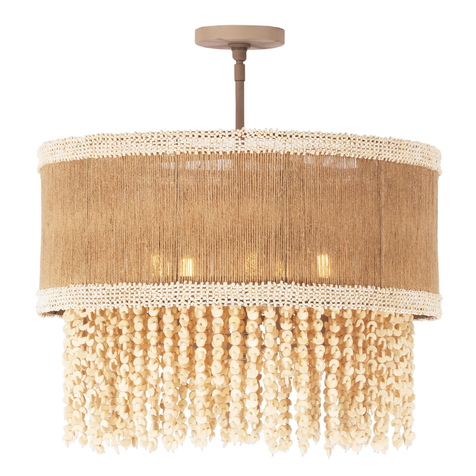 Naturale 22 Inch Semi Flush Mount by Kalco Lighting