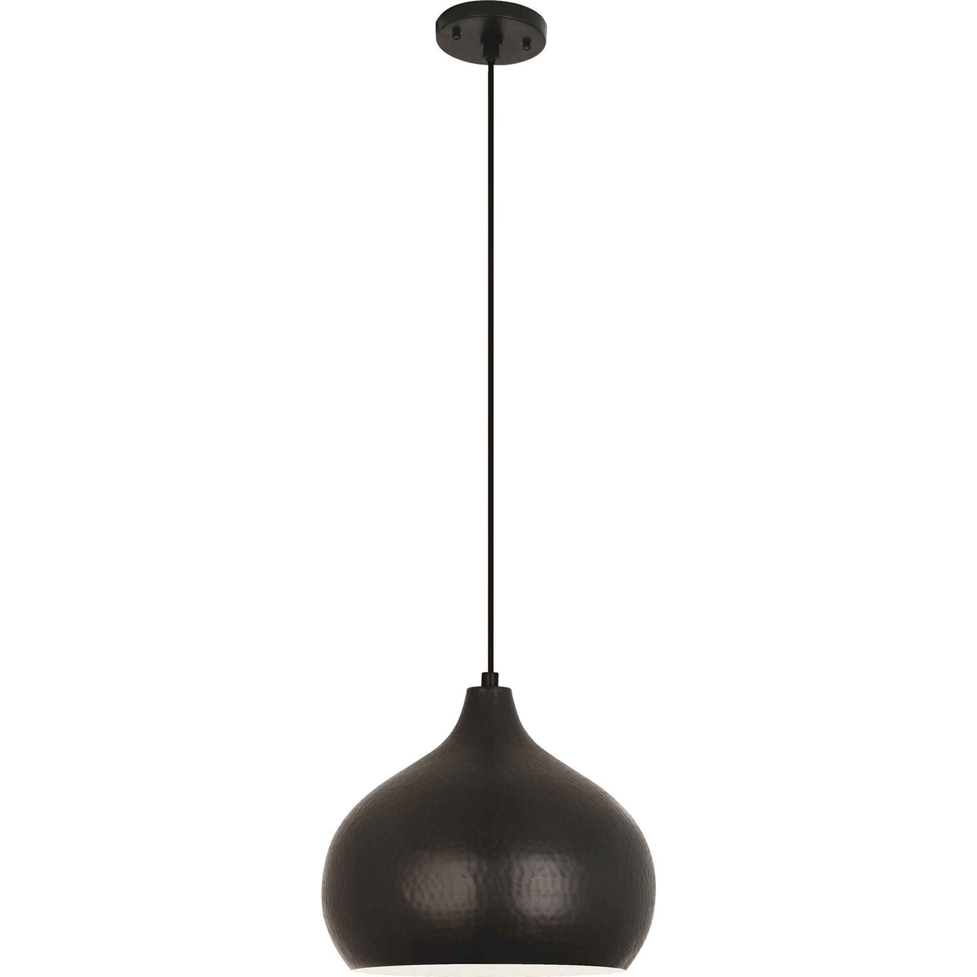 Shown in Deep Patina Bronze finish and White shade