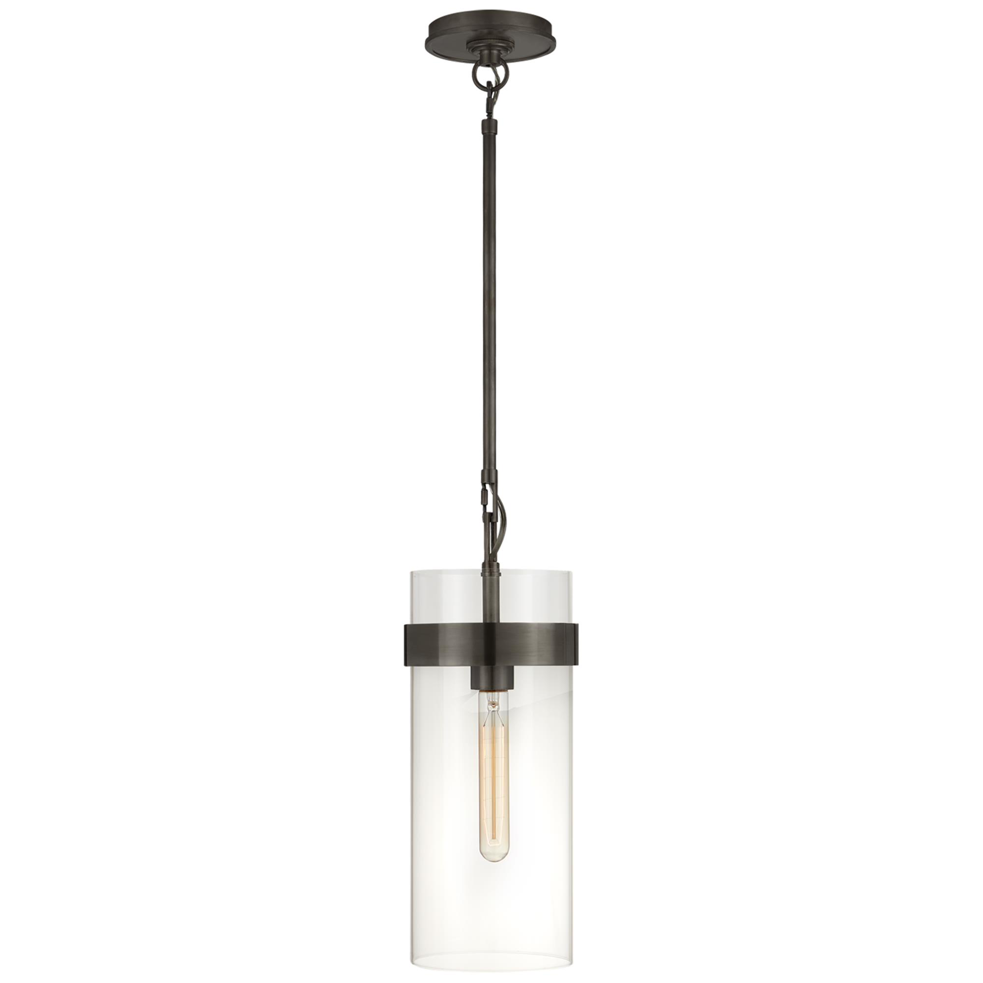 Shown in Bronze finish and Clear glass